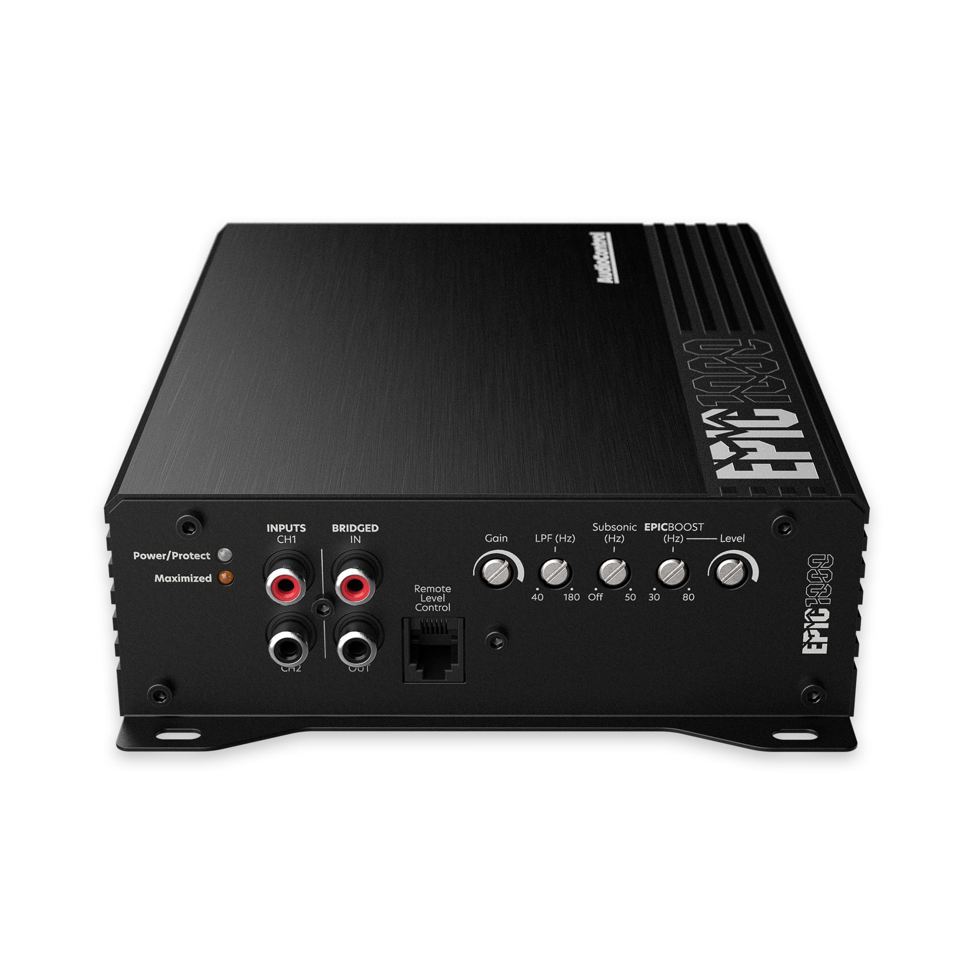 Audiocontrol Epic1000 Epic Series 1000 Watt Rms Compact 1 Channel Monoblock Car Audio Subwoofer Amplifier, Class D, Epic Boost,