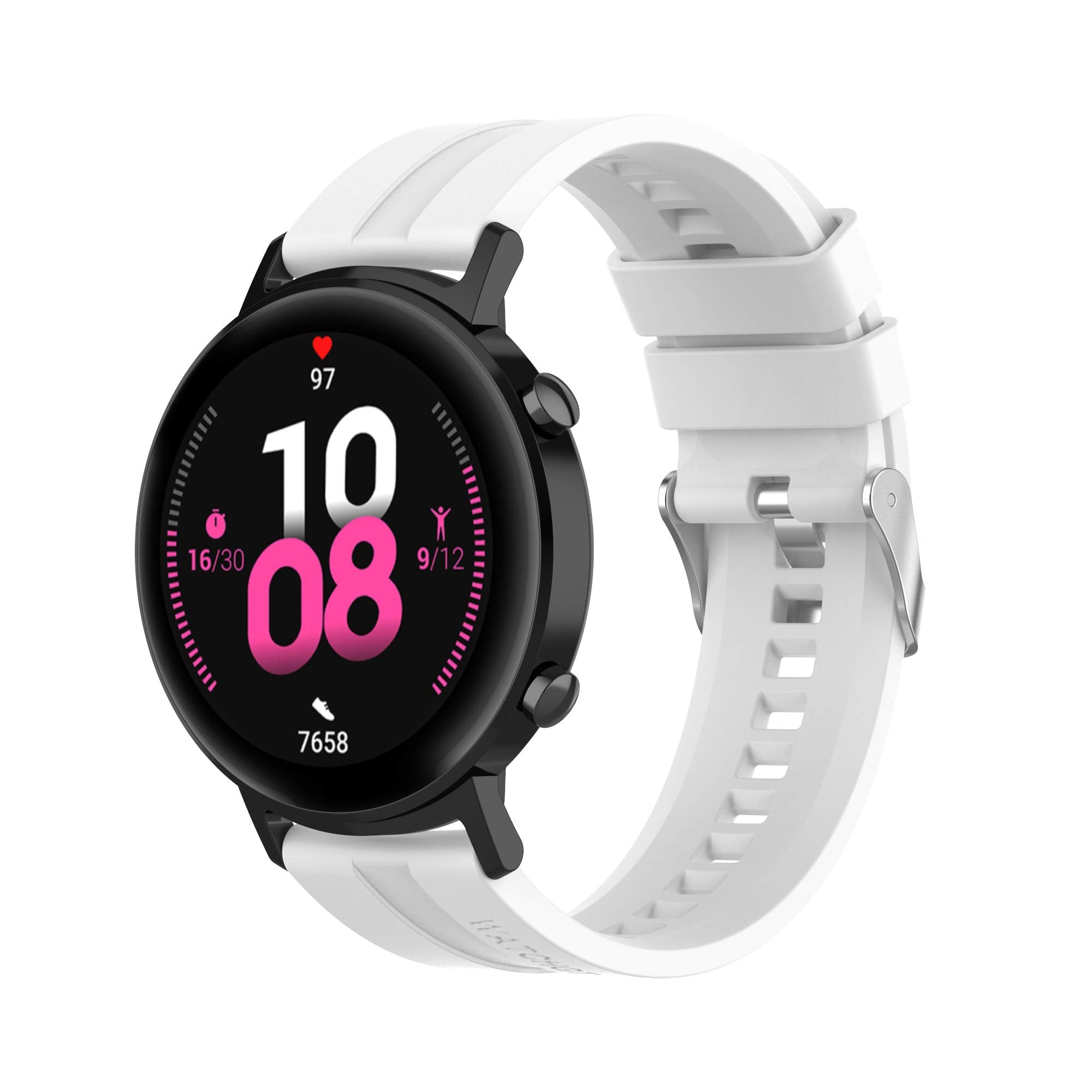 Senter Band For Huawei Watch Gt2 42Mm Band,20Mm Soft Silicone Sport Replacement Strap Band Compatible With Huawei Watch Gt2 42Mm