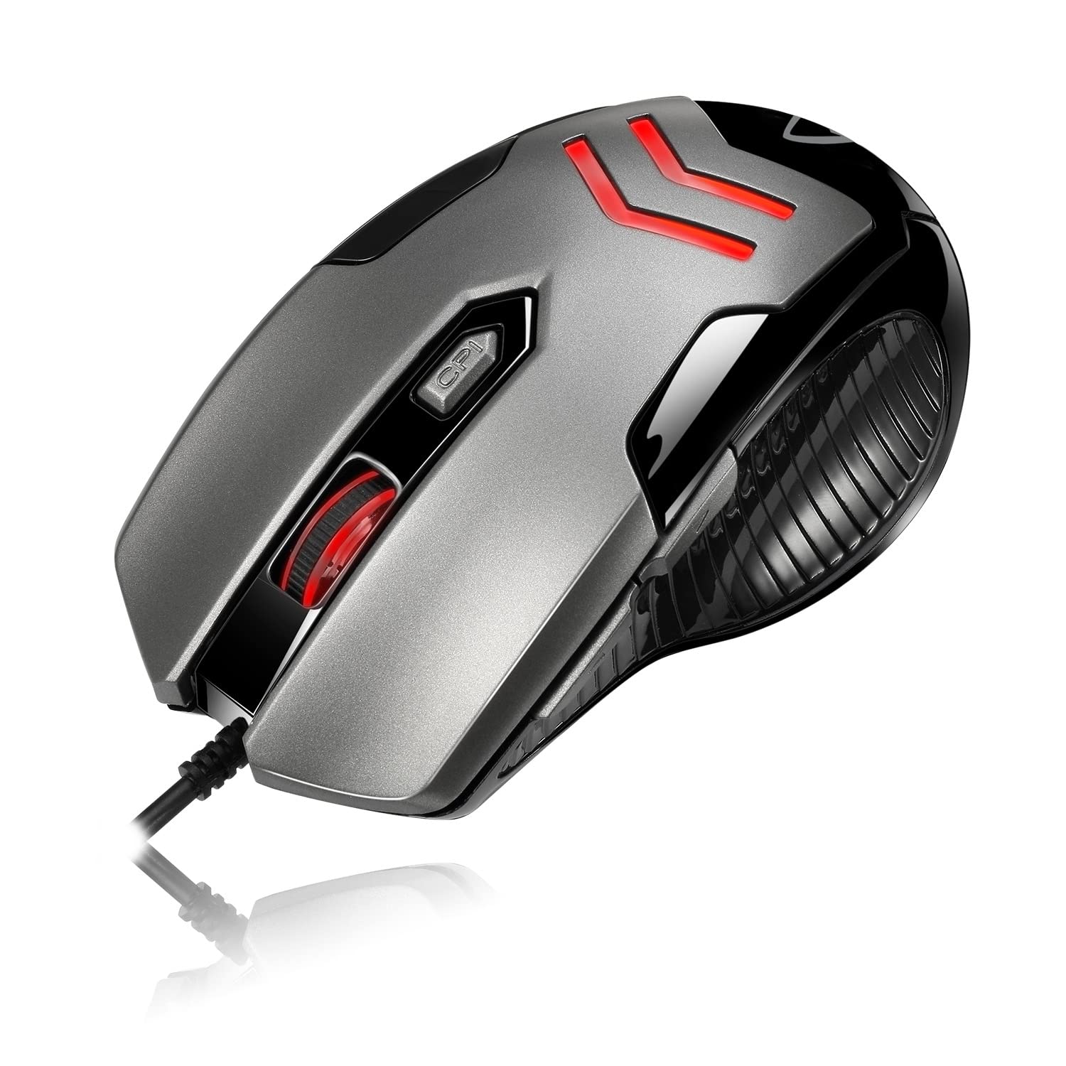 Adesso Imouse X1, The Multi Color 6 Button Gaming Mouse (Red)