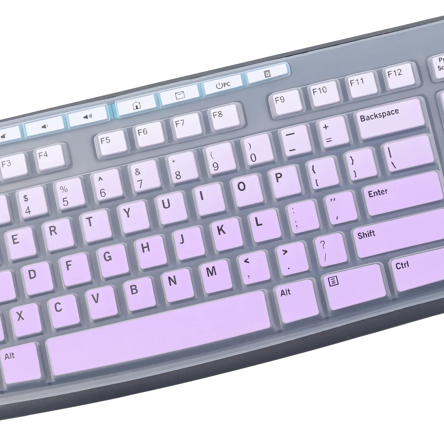 Keyboard Cover Skin Protector Fit Logitech Mk295 Mk275 Mk270 Wireless Keyboard, Logitech K200 K260 K270 Mk200 Mk260 Keyboard (No