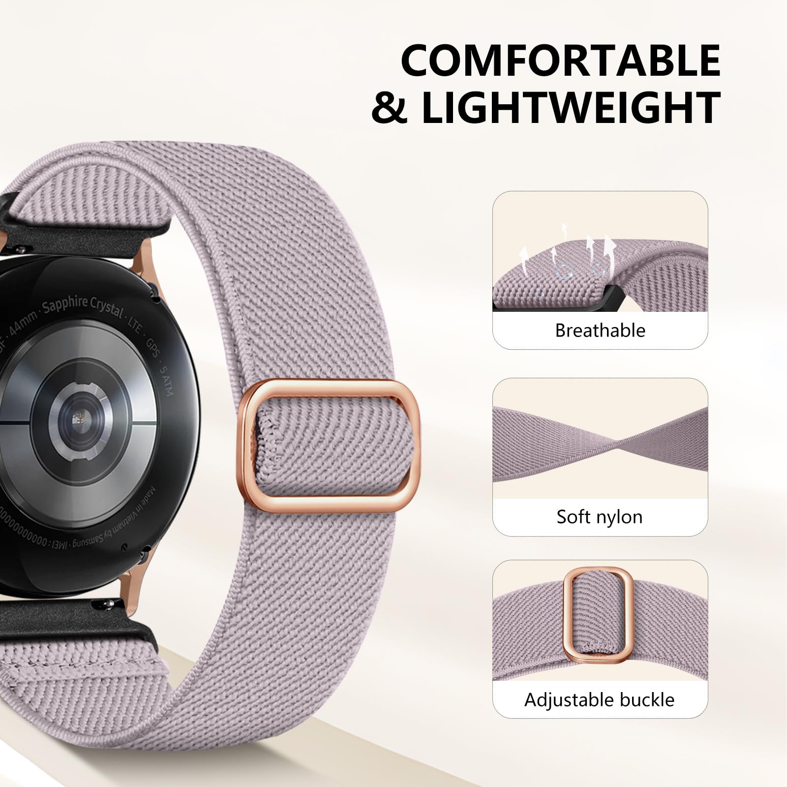 Lerobo Band Compatible With Galaxy Watch 7 6 5 4 40Mm 44Mm/Galaxy Watch 5 Pro 45Mm/For Galaxy Watch 4 Classic 42Mm 46Mm/For Gala