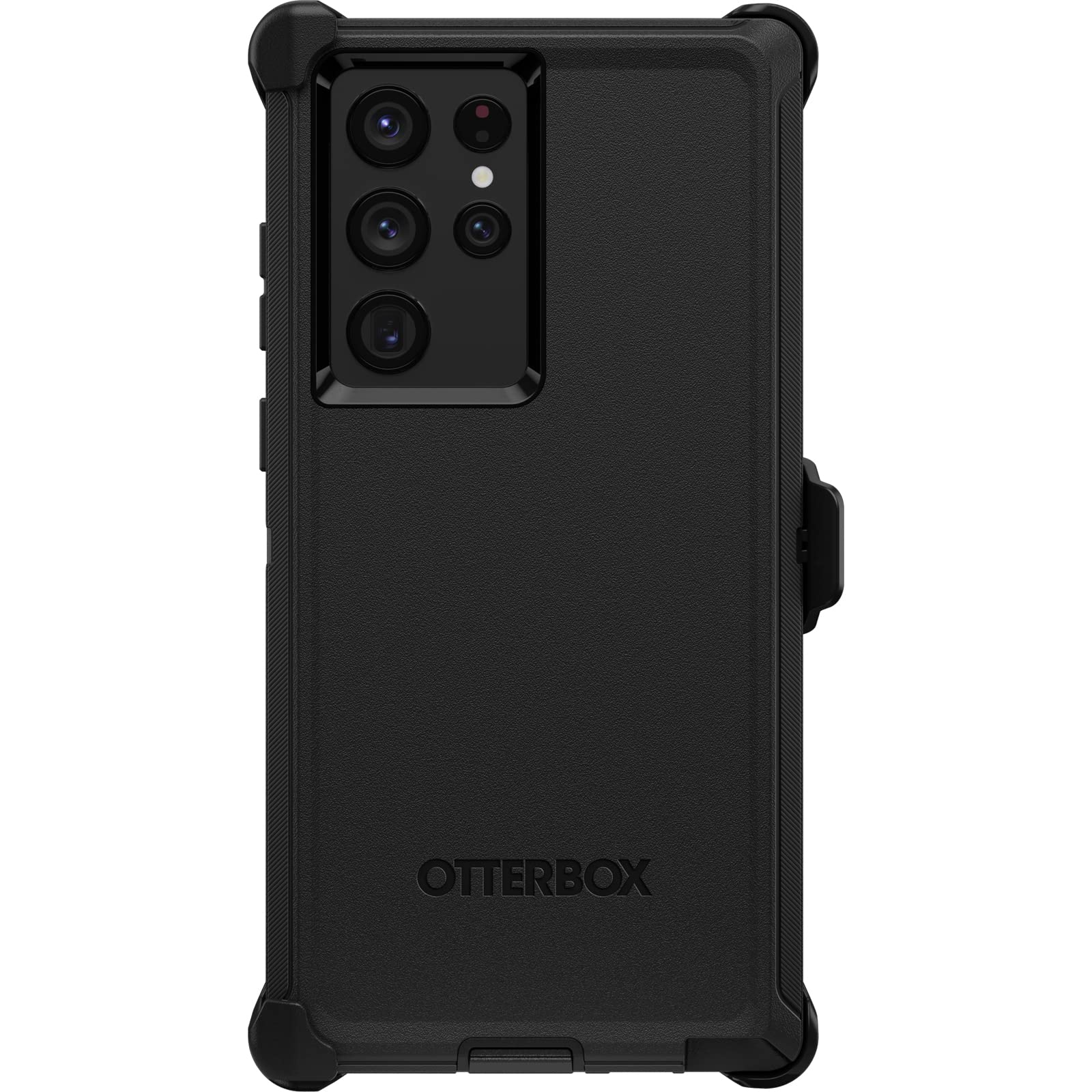 Otterbox Galaxy S22 Ultra Defender Series Case   Black, Rugged & Durable, With Port Protection, Includes Holster Clip Kickstand