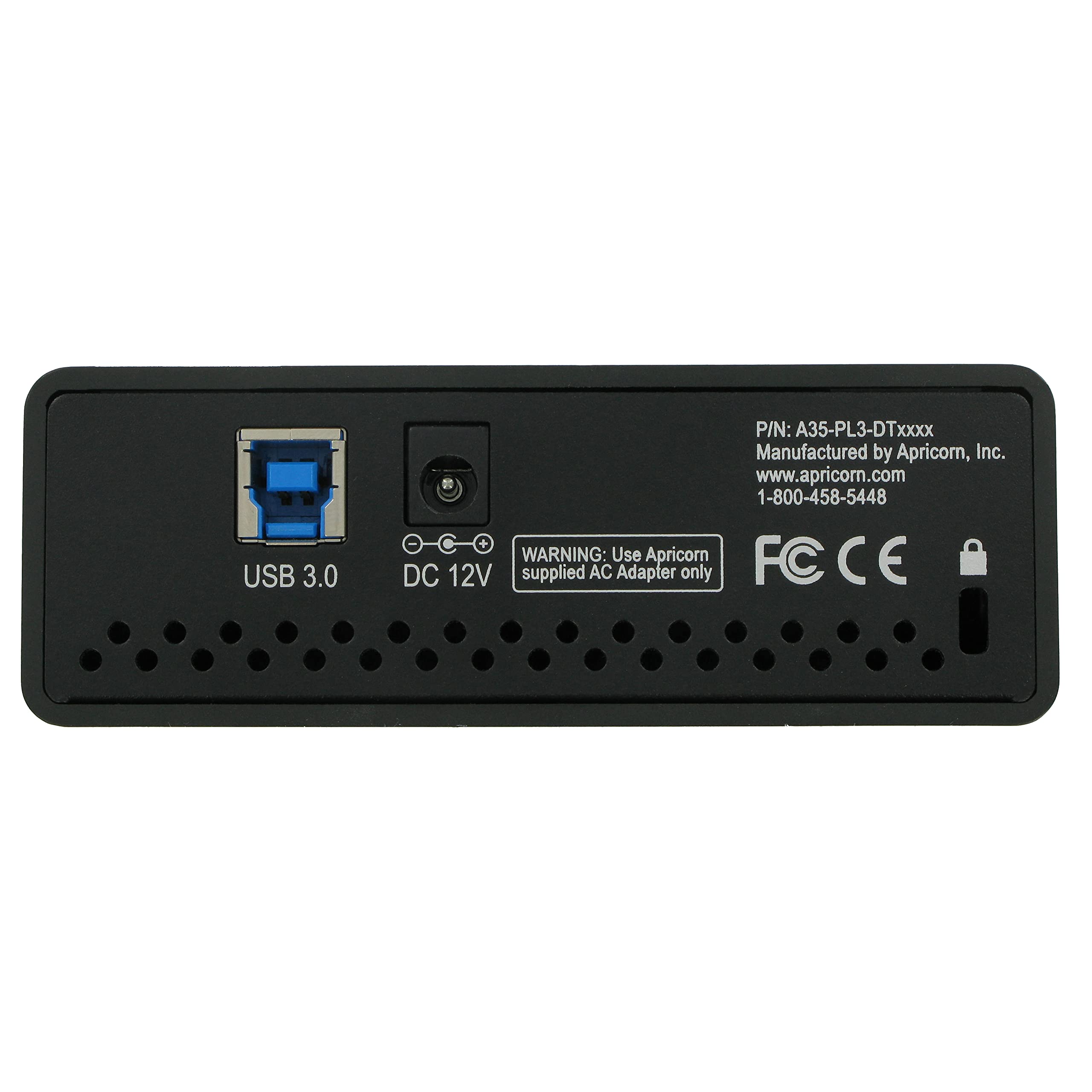 Apricorn 12Tb Aegis Padlock Dt 256 Bit Encrypted Usb 3.0 Hard Drive (Adt 3Pl256 12Tb)