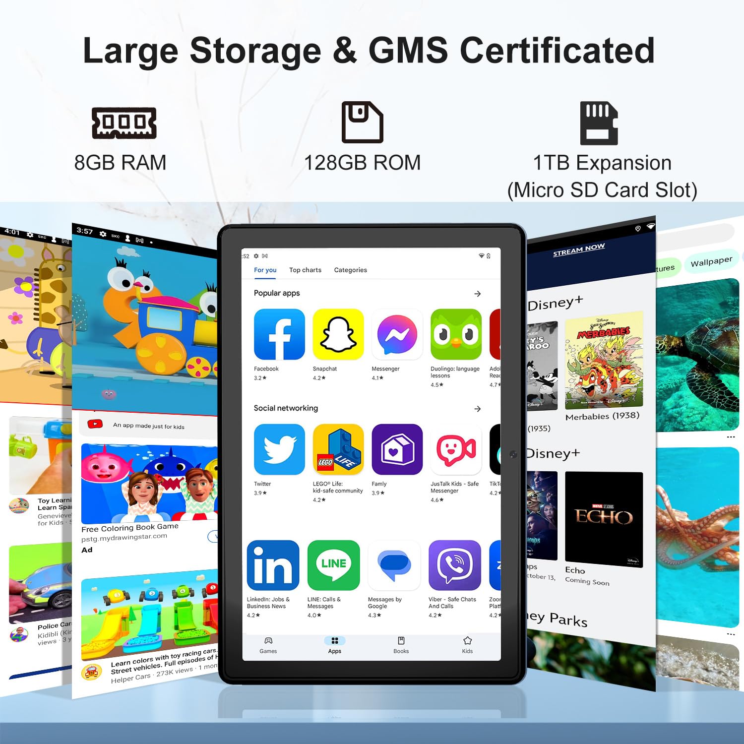 Vneimqn 10 Inch Tablet, 1080P Full Hd,128Gb /Octa-Core Processor, 5Mp /13Mp Camera,8000Mah,Android 12 Tablet, 1Tb Expand, Wifi 6