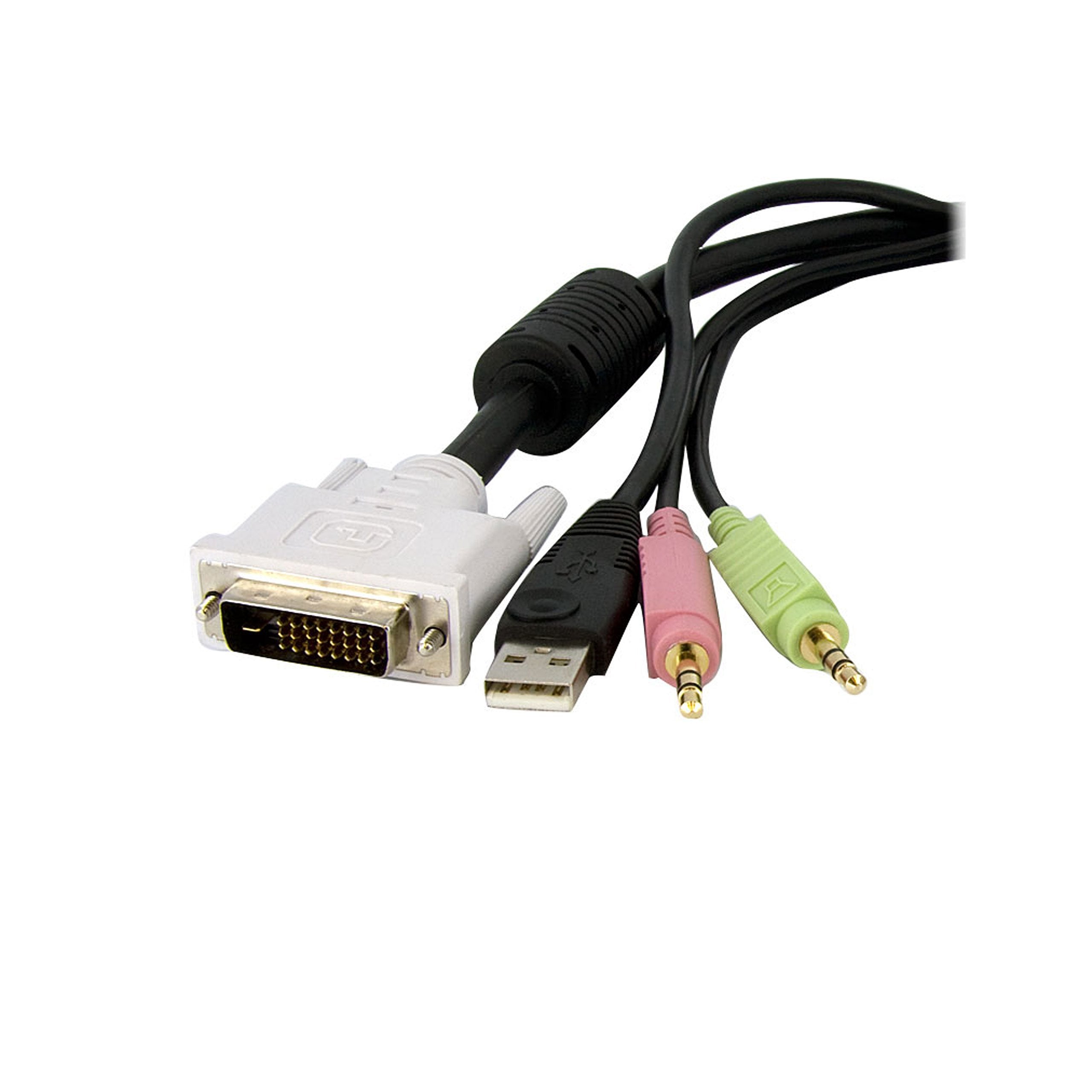 Startech 4 In 1 Usb Dvi Kvm Switch Cable W/Audio