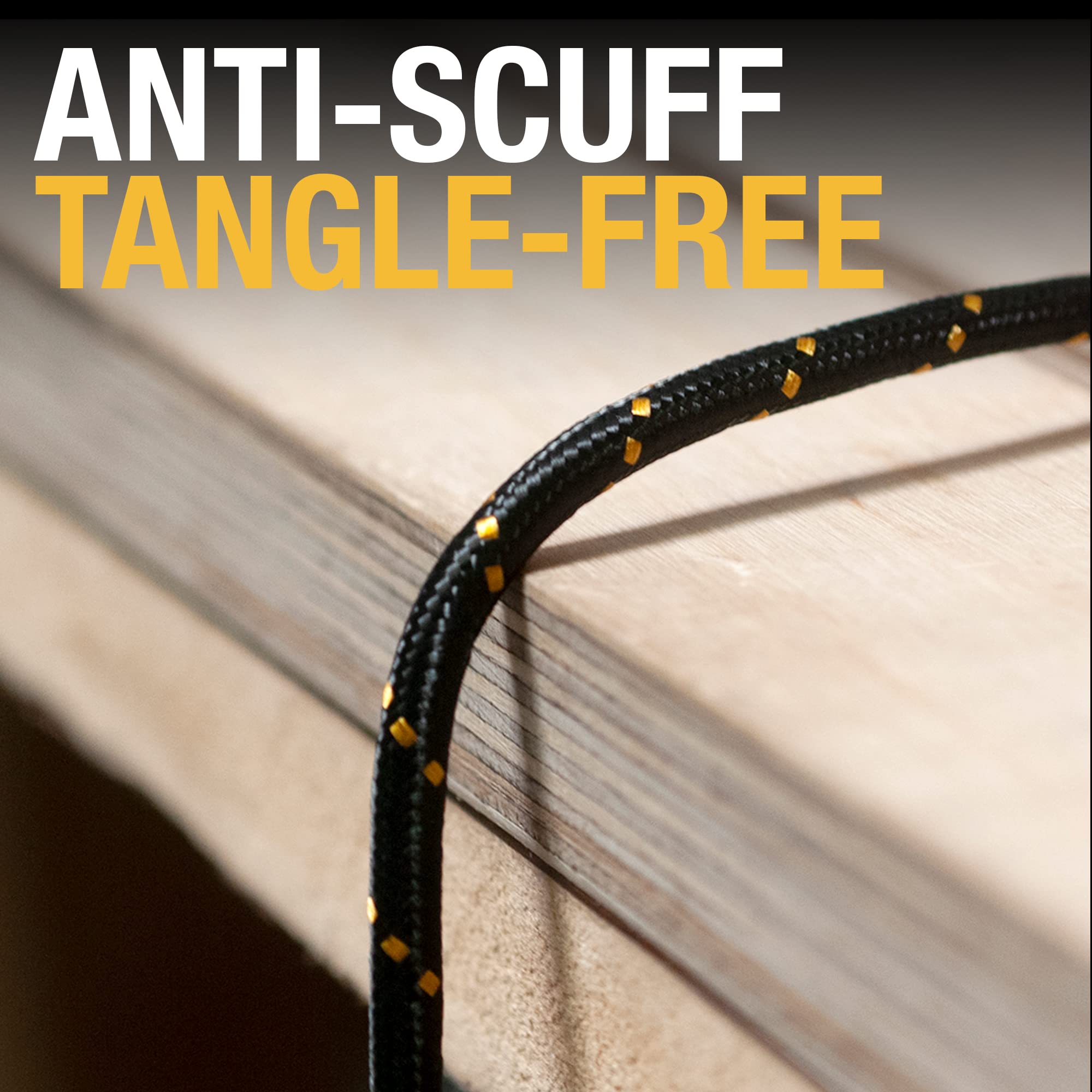 Dewalt Micro Usb To Usb Cable � Reinforced Braided Micro Usb Cable � Usb To Micro Usb Cable � Charger Cord Compatible With Android � Android Compatible Phone Charging Cable � 10 Ft