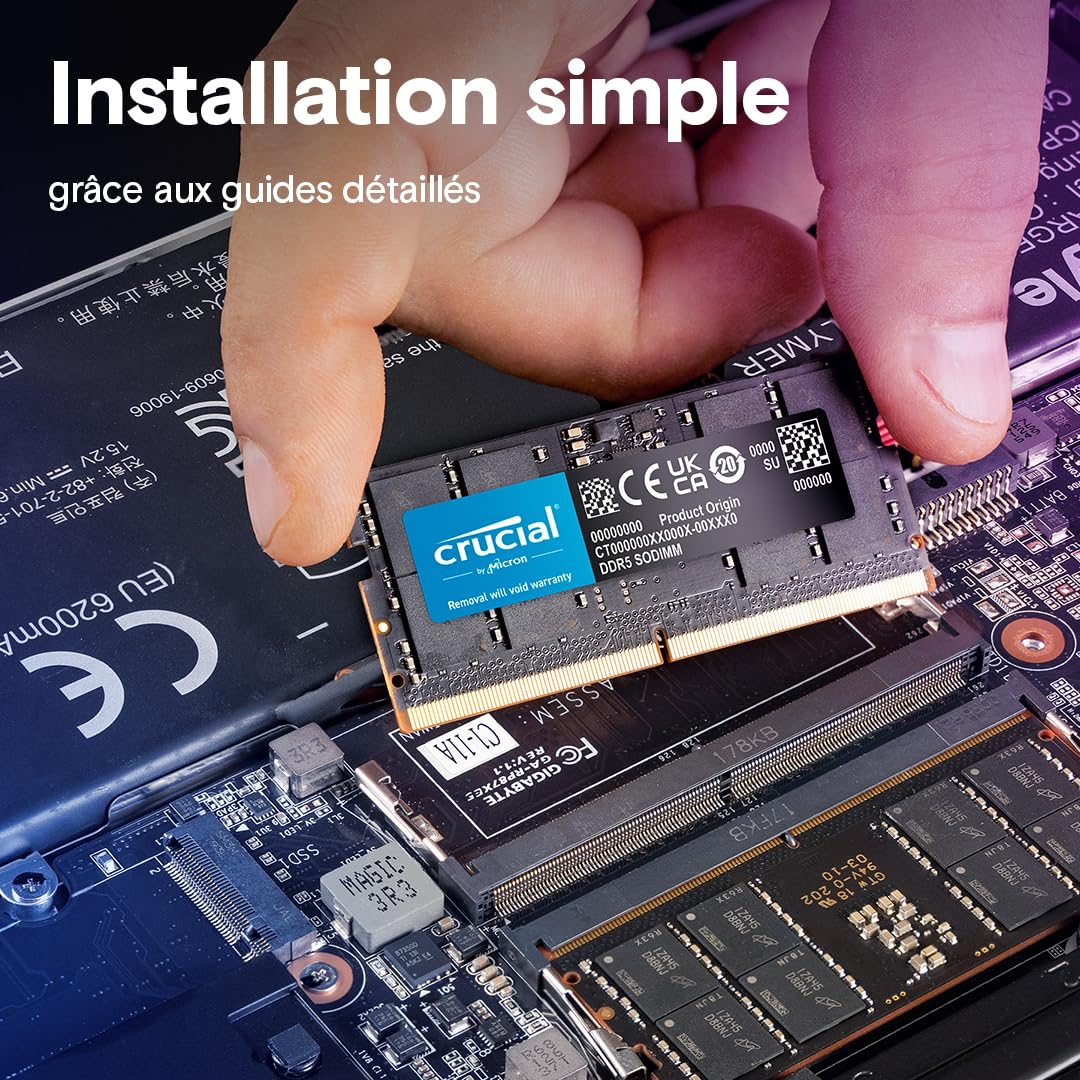 Crucial Ram 16Gb Ddr5 4800Mt/S Cl40 Laptop Memory Ct16G48C40S5