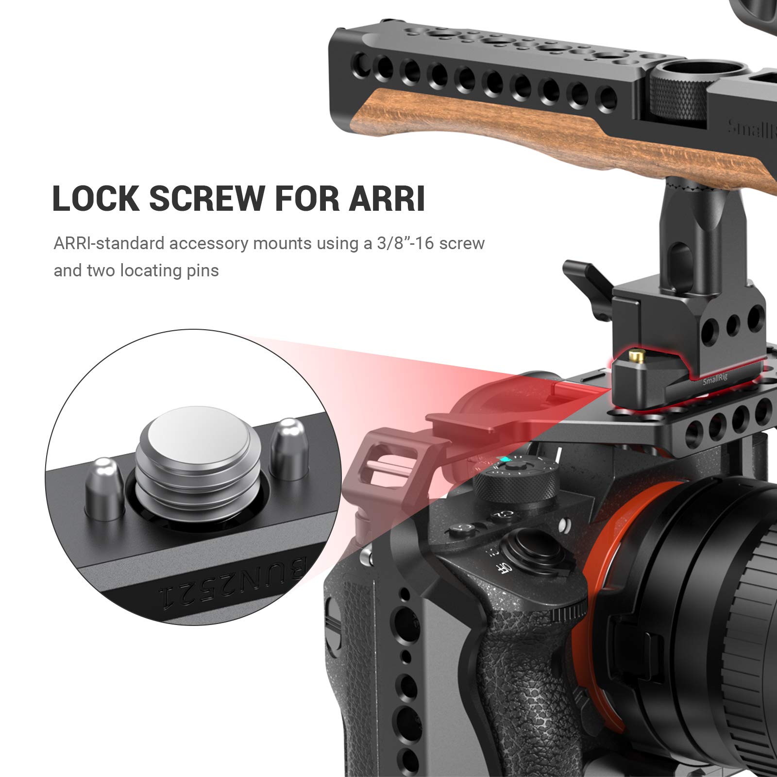 Smallrig Nato Rail With Locating Screw For Arri 48Mm Bun2521B