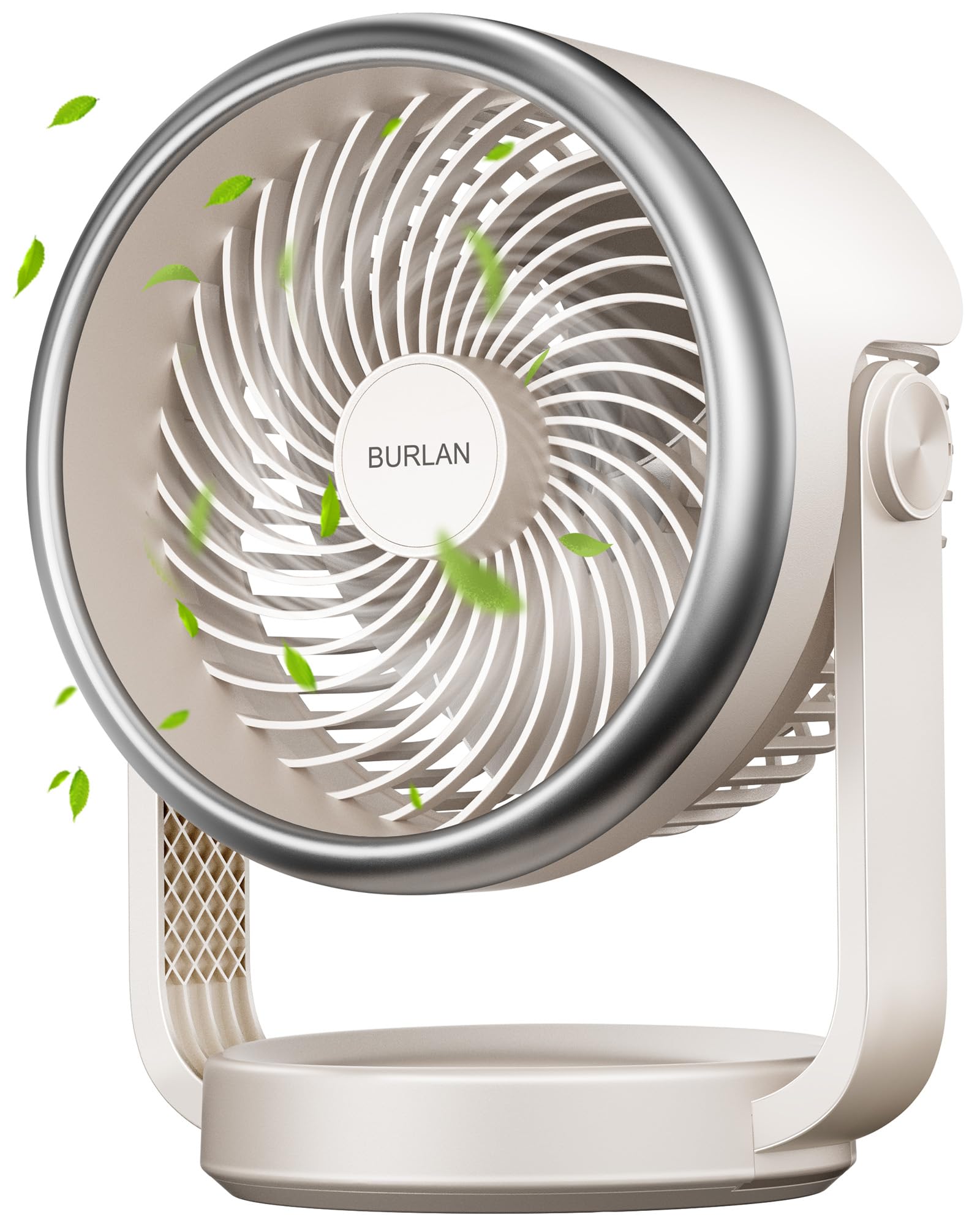 Desk Fan, 10 Inch Air Circulator Quiet Operating Fan For Bedroom, 70Ft Strong Airflow, Portable Fan Battery Operated Fan With Us