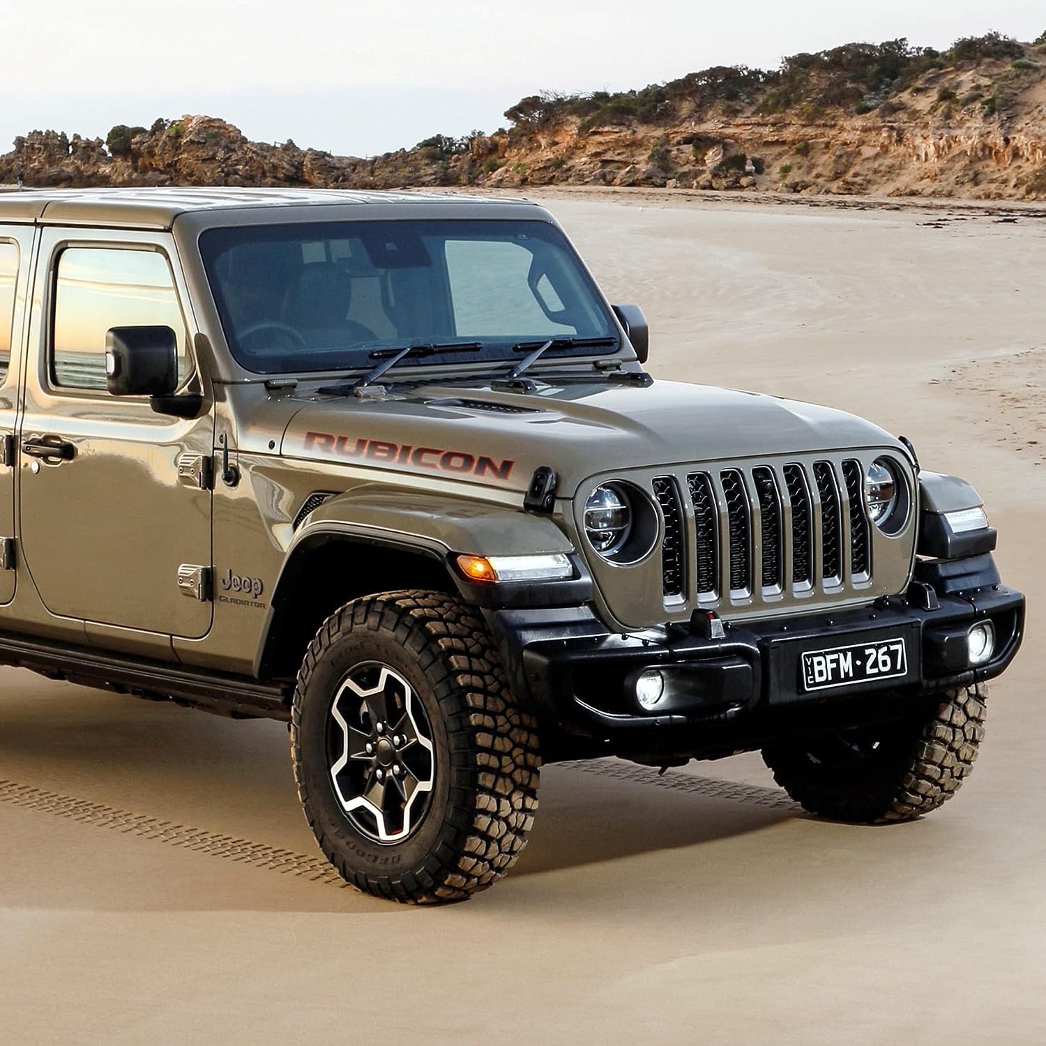 4 Inch Short Aluminum Antenna For Jeep Gladiator (Jt) (2020 2023), Jeep Liberty (2002 2007), Jeep Gladiator Jt Antenna Replaceme