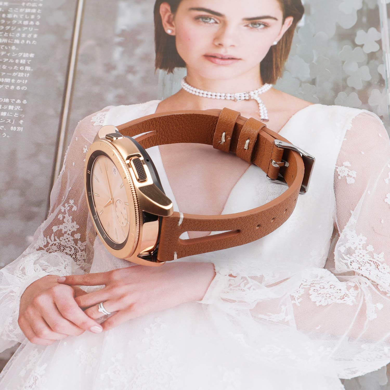 Toyouths Compatible With Samsung Galaxy Watch 6/5/5 Pro/Watch 4 40Mm 44Mm/Watch 4 Classic 42Mm 46Mm/Watch 3 41Mm/Active 2 Band W