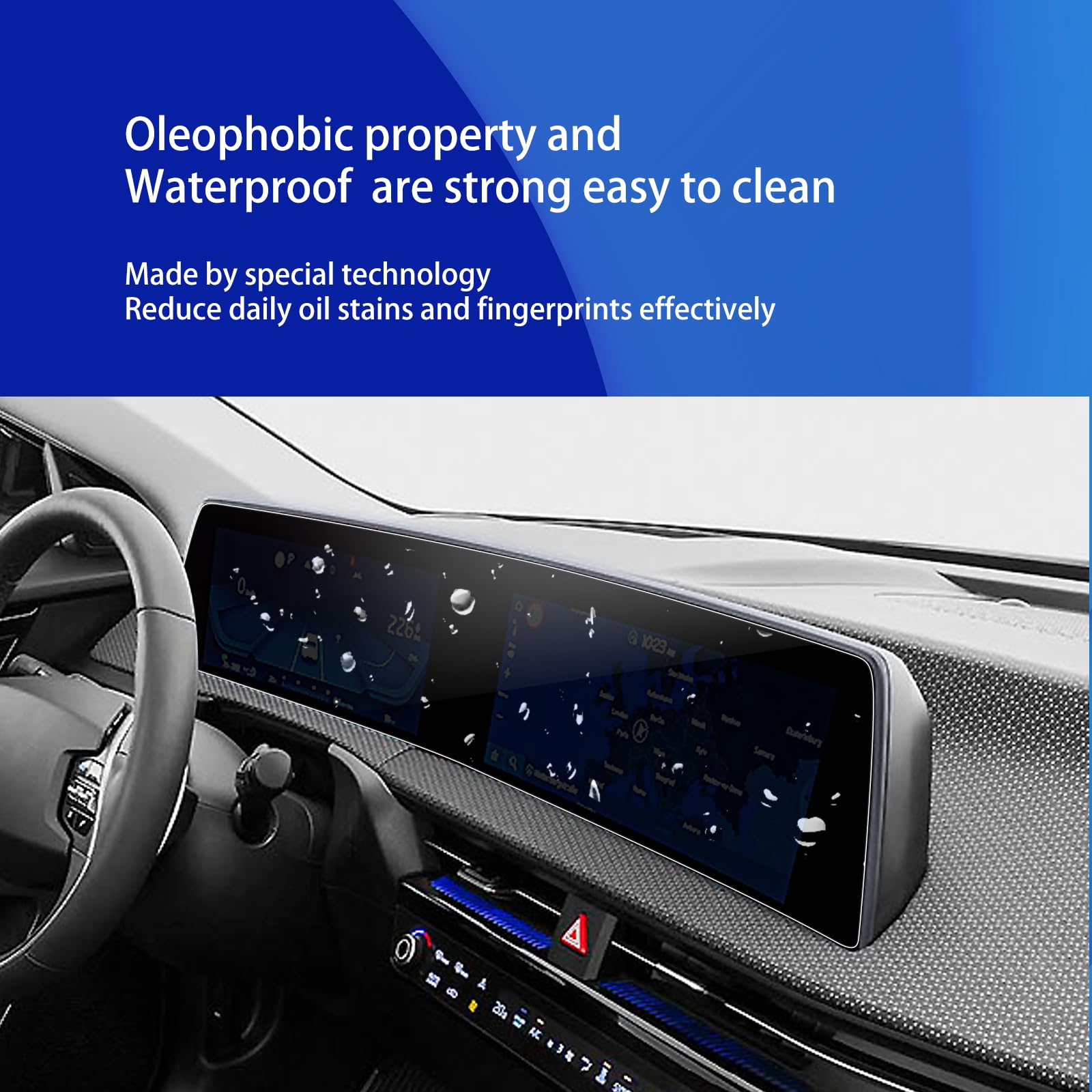 Xxciwp 2023 2024 Kia Ev6 Screen Protector For 2024 2023 2022 Kia Ev6 Dual 12.3Inch Plastic Screen Protector Hd Touchscreen Prote