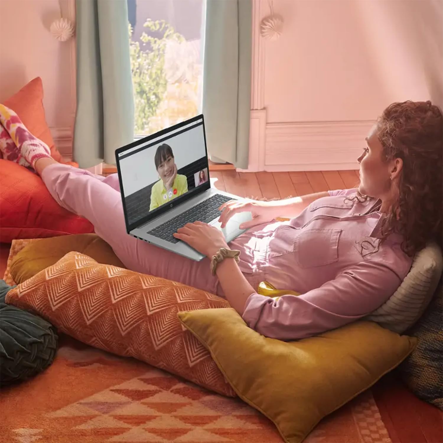 Hp 17.3    Business Laptop With Copilot Ai | Amd Ryzen 5 6-Core Processor | 64Gb Ram | 2Tb Ssd | Radeon Graphics | Anti-Glare |