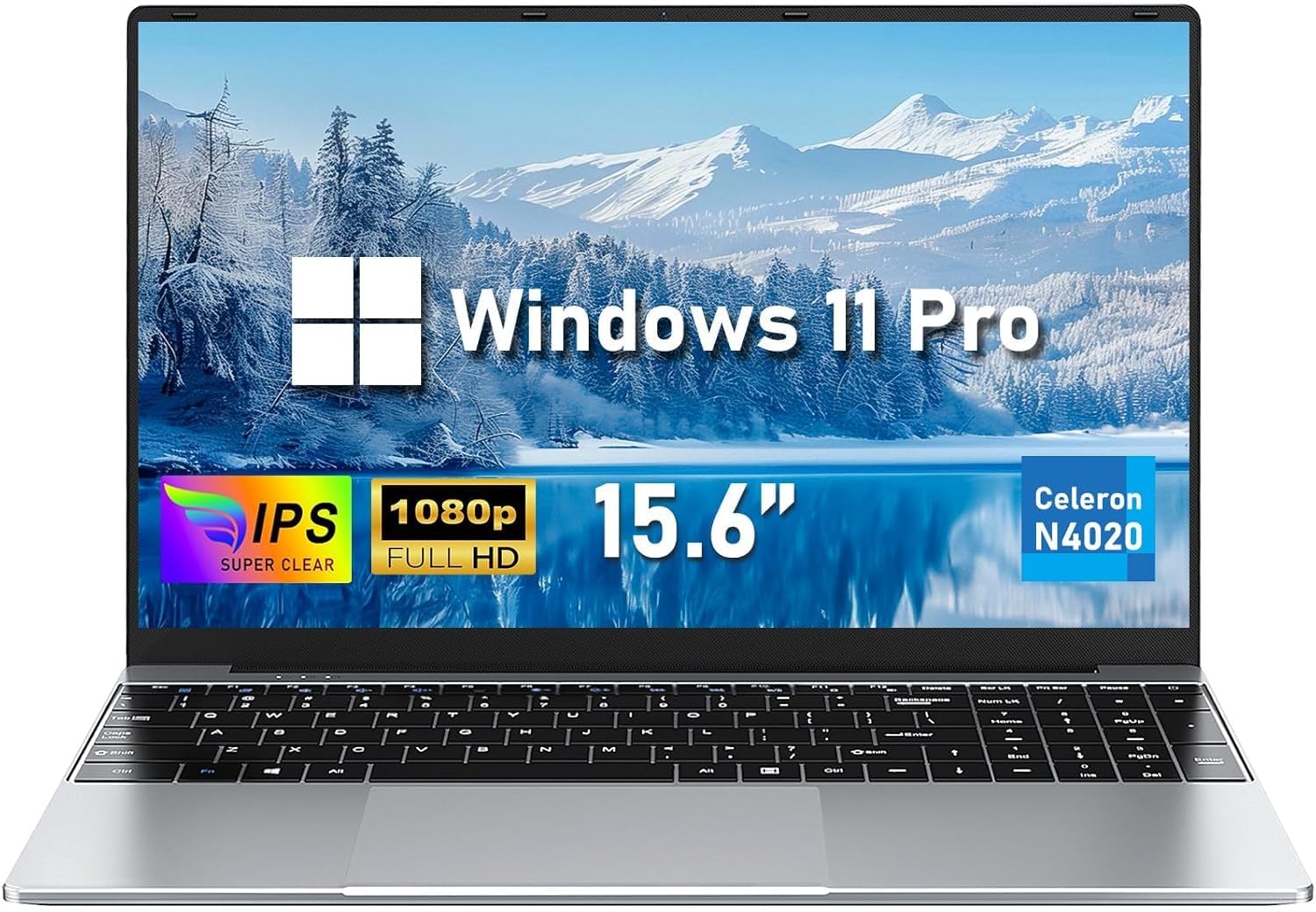 NIAKUN Laptop, Laptop Computer 2025, 15.6 Inch Lap Top, 8GB RAM 256GB SSD PC, N4020 Processor, 15.6 FHD 1920 * 1080 Display, WIF