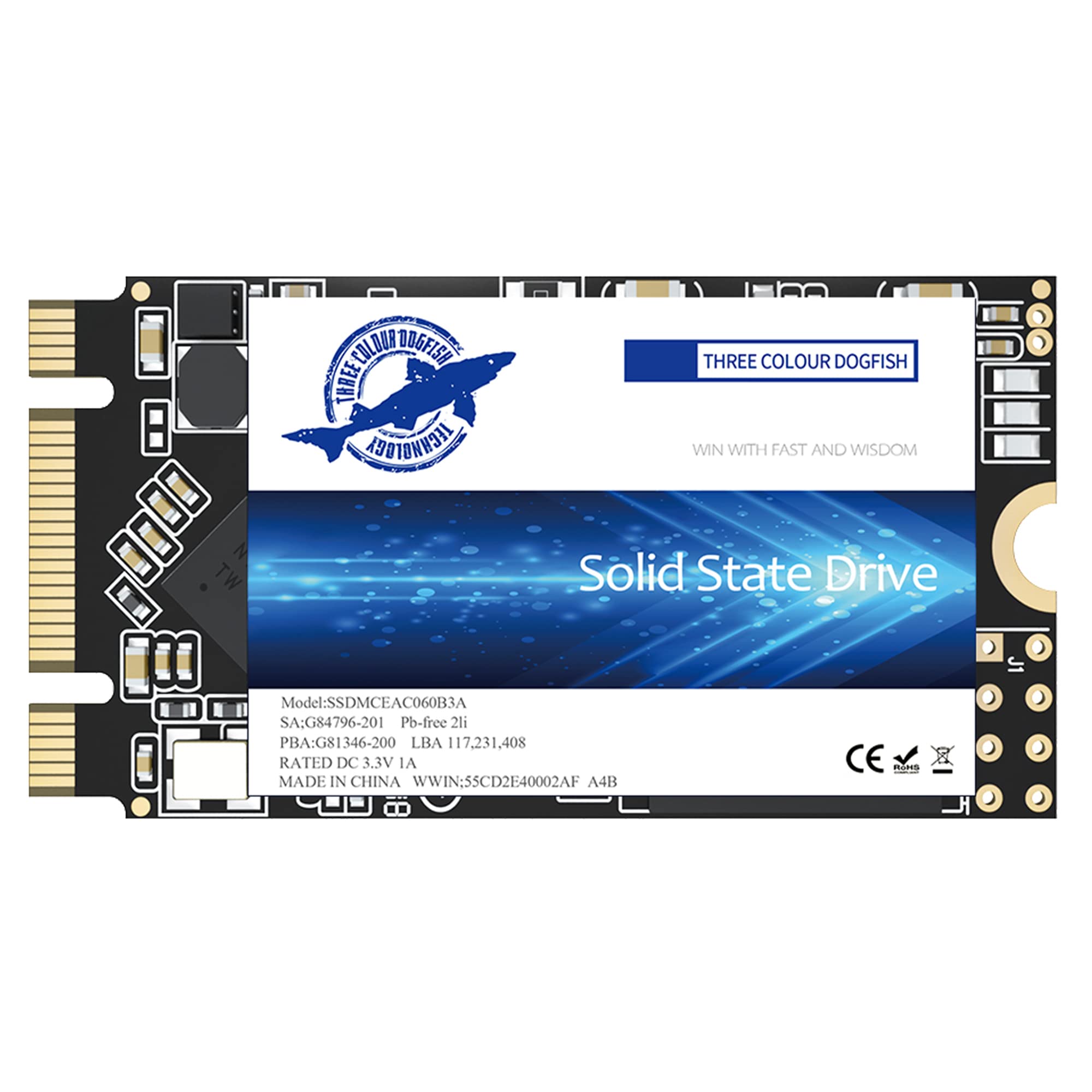 Dogfish Ssd M.2 2242 500Gb Unit?A Stato Solido Interne Drive A Stato Solido Interno Da Integrata Laptop Hard Drive M2 (M.2 2242 500Gb)