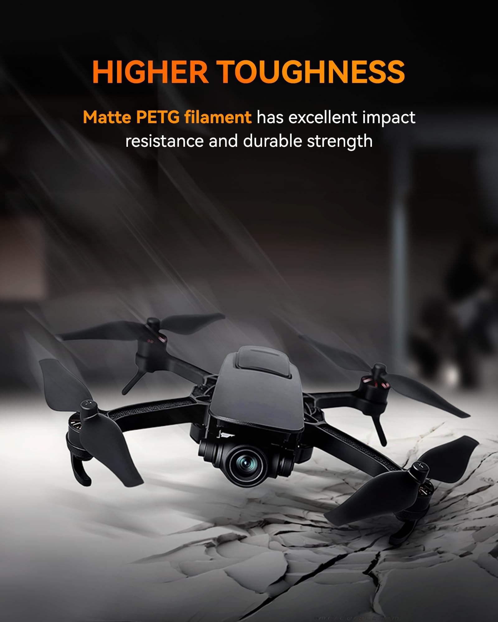 Tecbears Rapid Petg Filament Bundle,High Speed 3D Printer Filament, High Toughness Matte Petg, 250G Each Spool, 8 Pack, Black+Wh