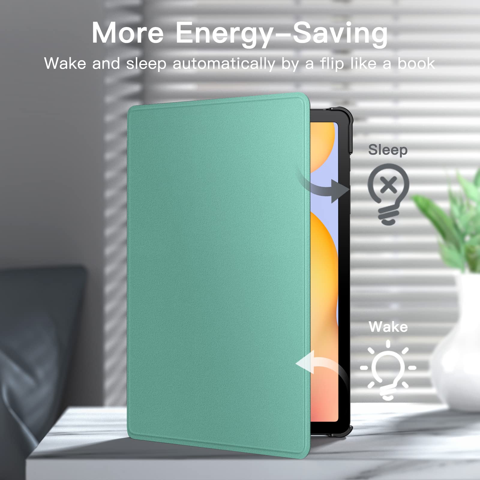 Jetech Case For Samsung Galaxy Tab S6 Lite 10.4-Inch 2024/2022/2020 With S Pen Holder, Slim Folio Stand Protective Tablet Cover,