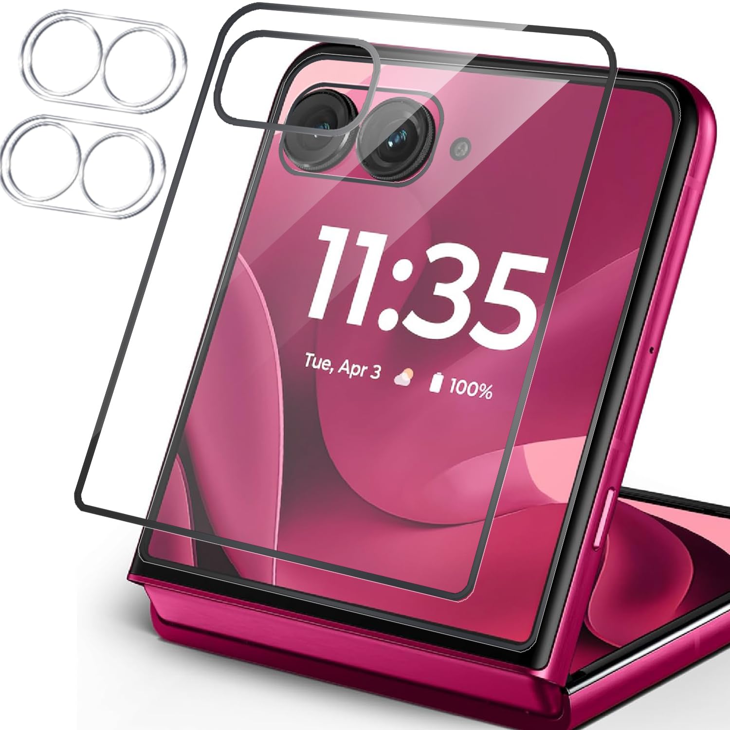 Mooisvs 2+2Packs Screen Protector For Motorola Razr 60 Ultra/Moto Razr Ultra 2025/Moto Razr+ 2025(Front Screen) With 2Packs Came