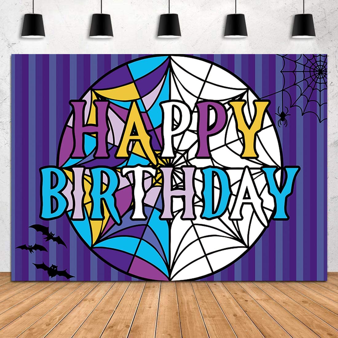 Wednesday Banner Midweek Horror Theme Birthday Photography Backdrop For Kids Boys Girls Celebration Party Decorations Supplies B