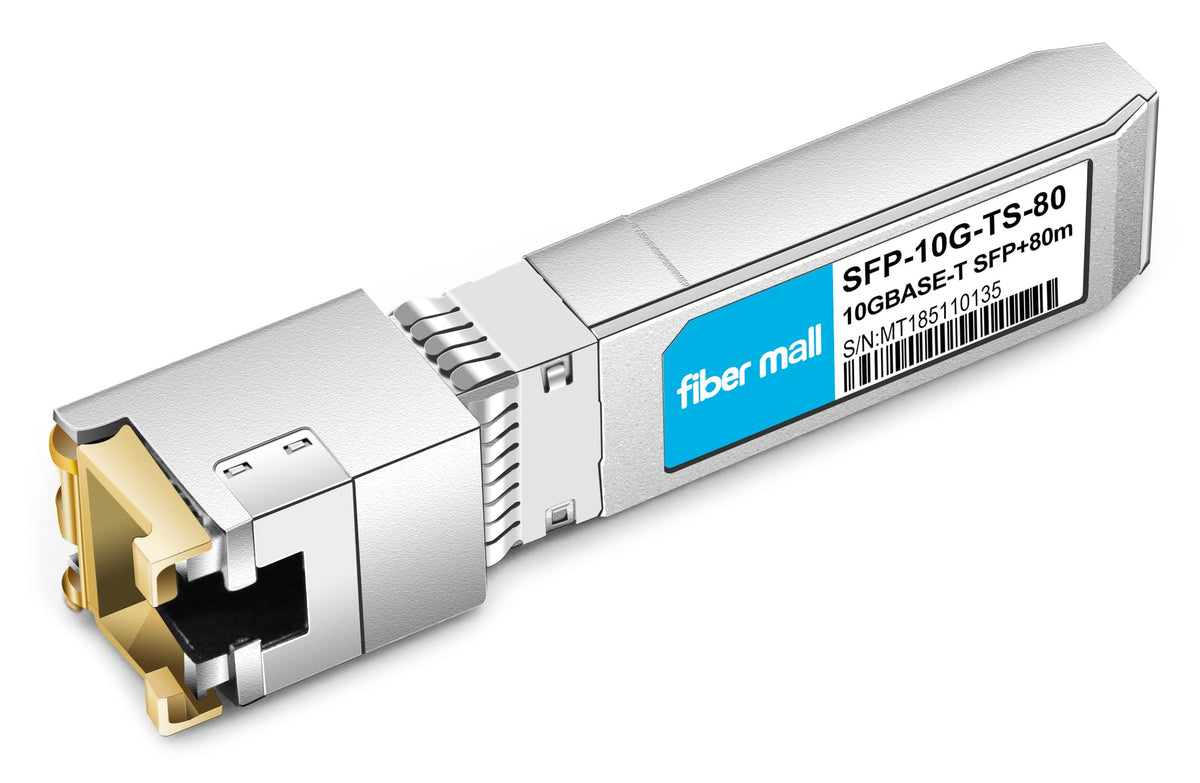 10G Sfp+ To Rj45 80M For Cisco Sfp 10G T 80 Compatible, 10Gbase T Sfp+ Copper Rj 45 80M Transceiver Module