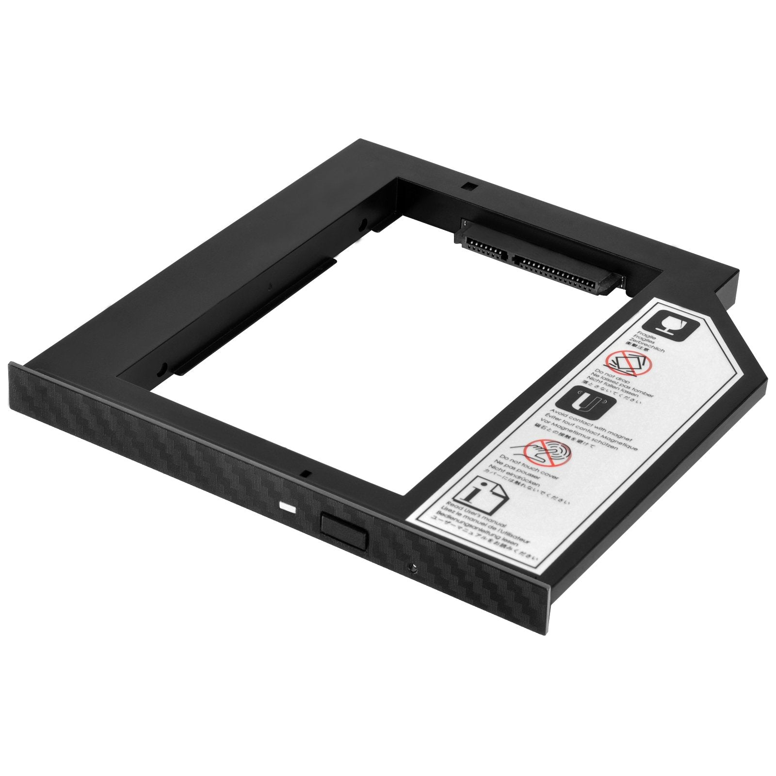 Silverstone Technology 9.5Mm Laptop Optical Disc Port Odd To 2.5'' Sata Ssd Adapter With Included External Housing Ts14B