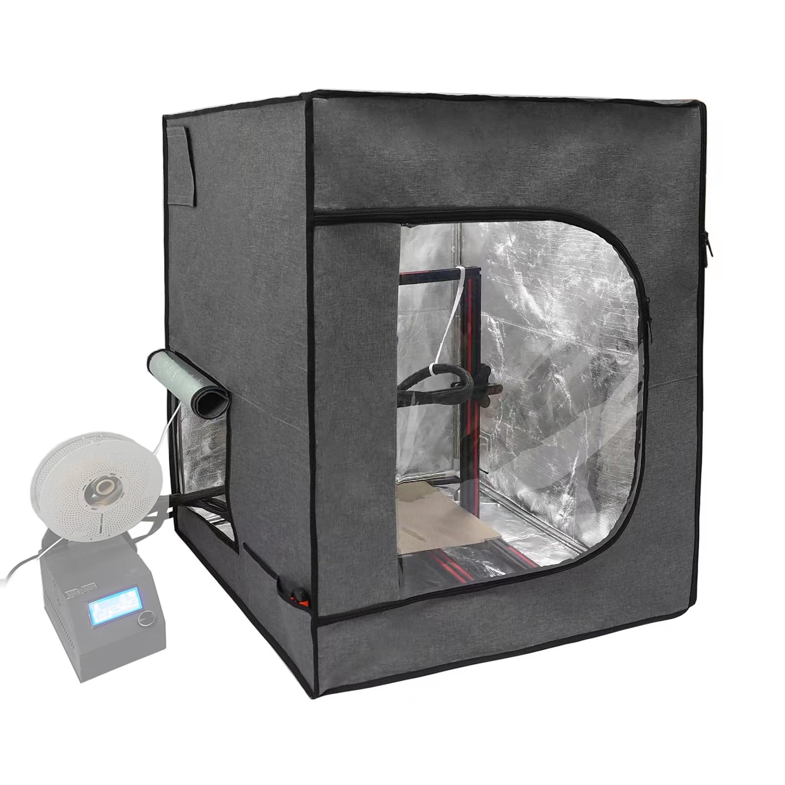 Large 3D Printer Enclosure 29.5W*29.5L*35.4H Inches Shield Cover Resin 3D Printer Fireproof Tent Filament Dryer Dust Cover Compa