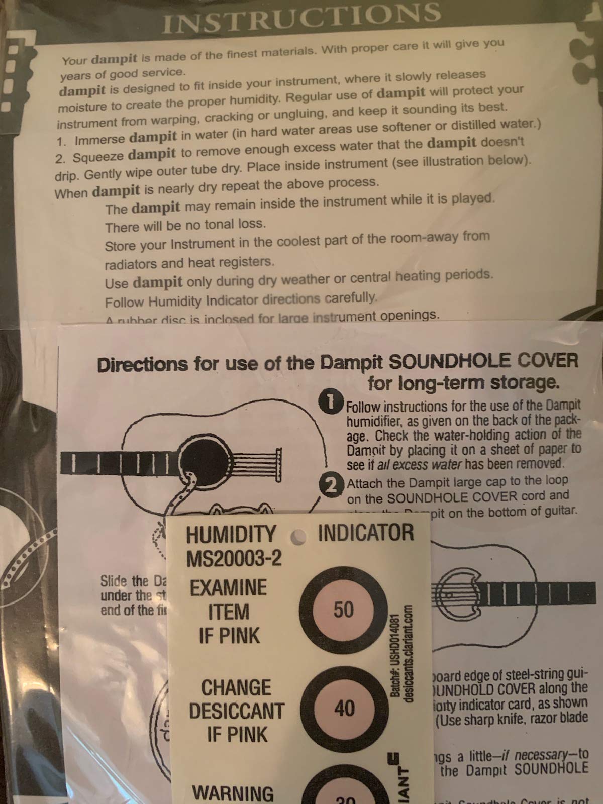 Dampit Guitar Humidifier