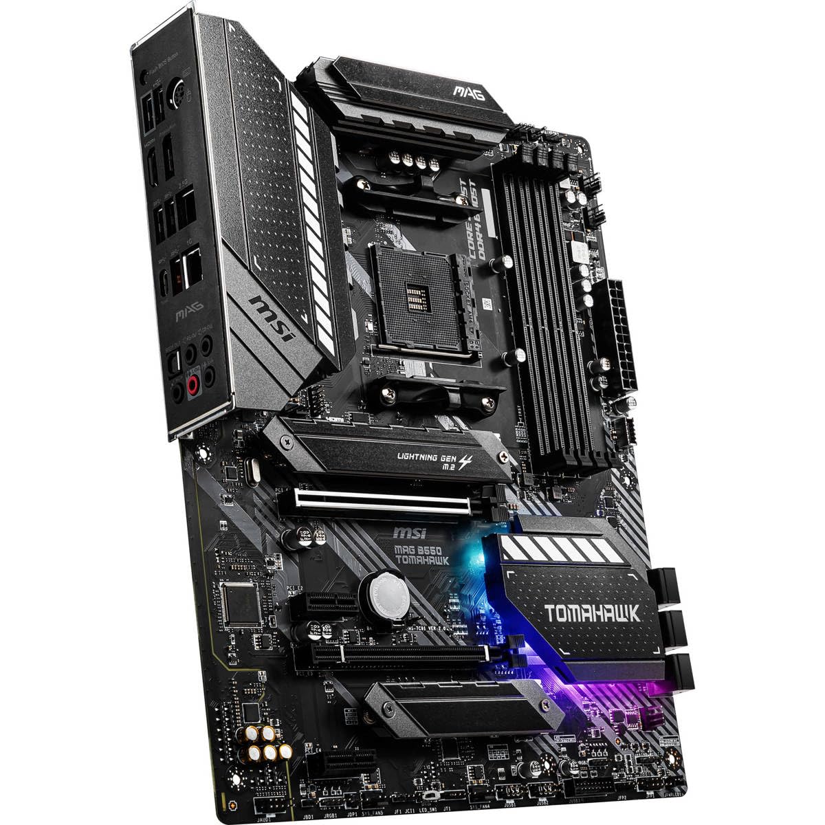 Msi Mag B550 Tomahawk Gaming Motherboard (Amd Am4, Ddr4, Pcie 4.0, Sata 6Gb/S, M.2, Usb 3.2 Gen 2, Hdmi/Dp, Atx, Amd Ryzen 5000