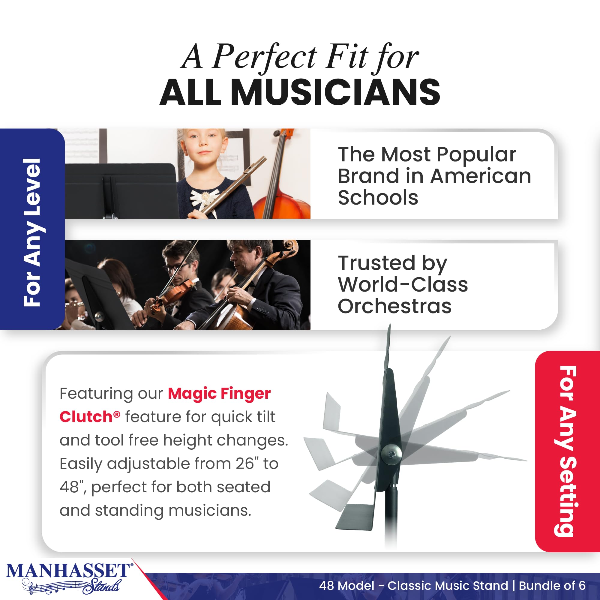 Manhasset Sheet Music Stands (Man4806)