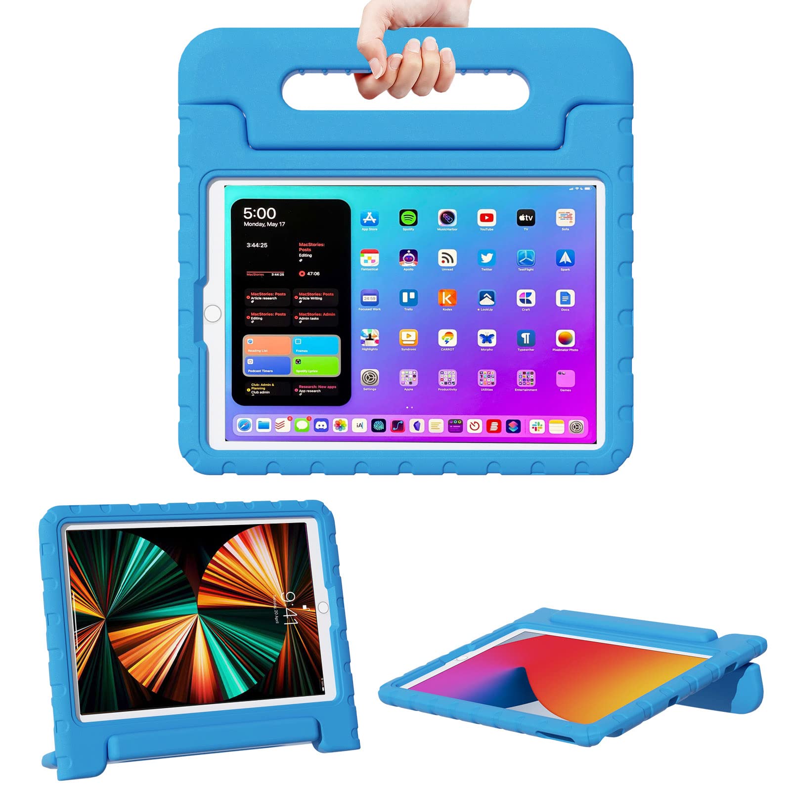 Bolete Kids Case for New iPad 9th Generation Case, iPad 10.2 Case 2021/2020/2019, iPad 8th/7th Generation Case, Shockproof Handl
