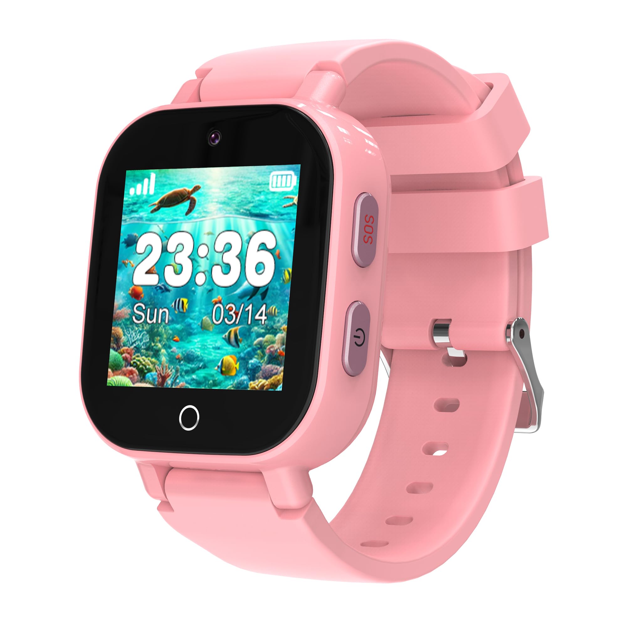 Kids Smart Watches Girls With Gps Tracker, Gps Watch For Kids Age 5-12 With Video & Voice Calling Texting Sos Puzzle Games Alarm