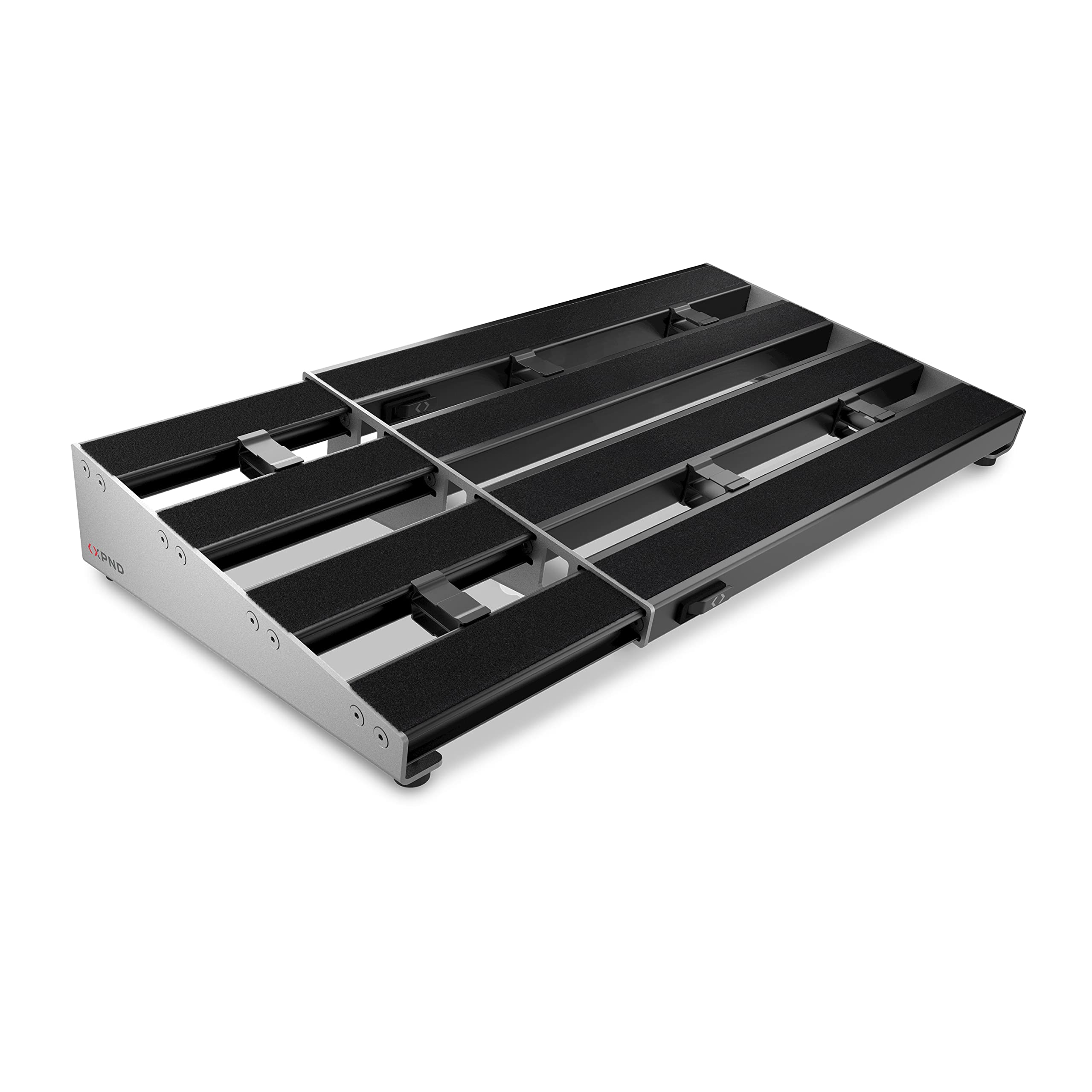 DAddario Accessories XPND Pedal Board - Guitar Pedal Board that Expands - Pedal Boards for Guitars - 2 Rows, Lightweight, Durab