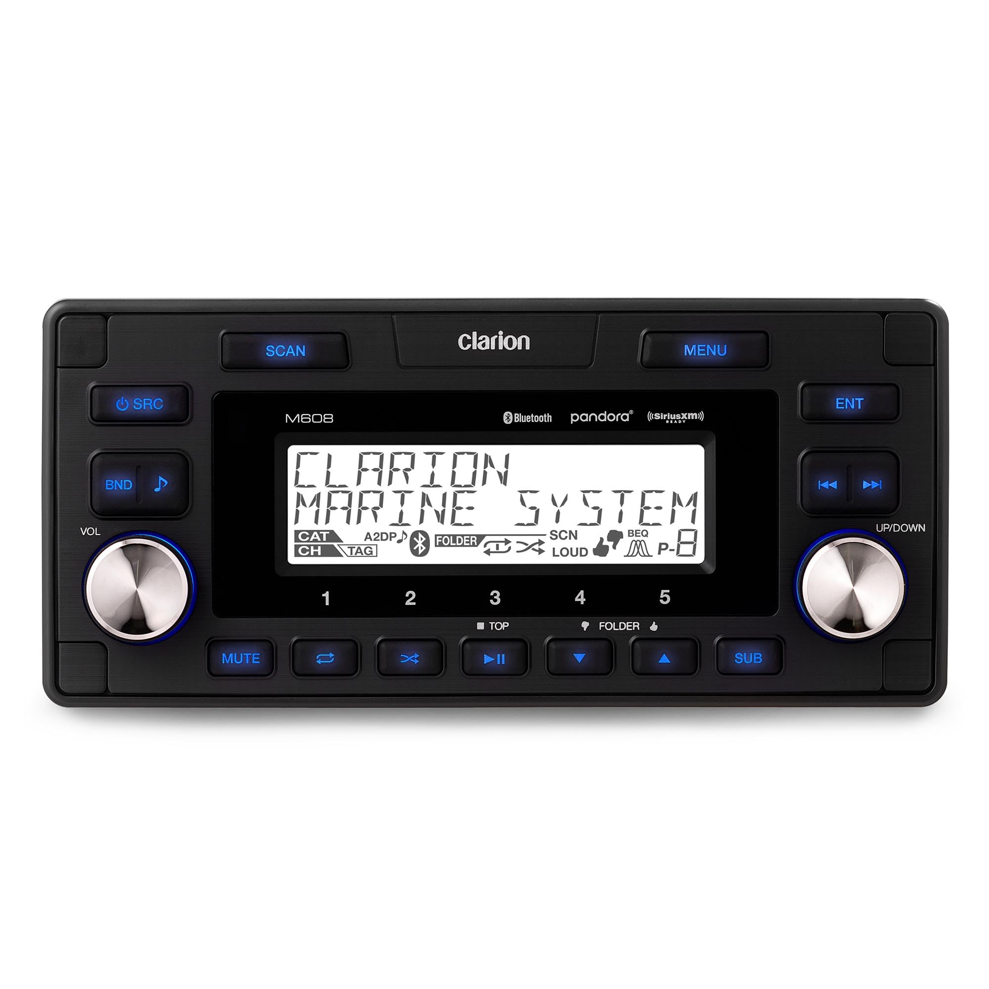 Clarion M608 Marine Bluetooth Watertight 4 Zone Digital Media Reciever