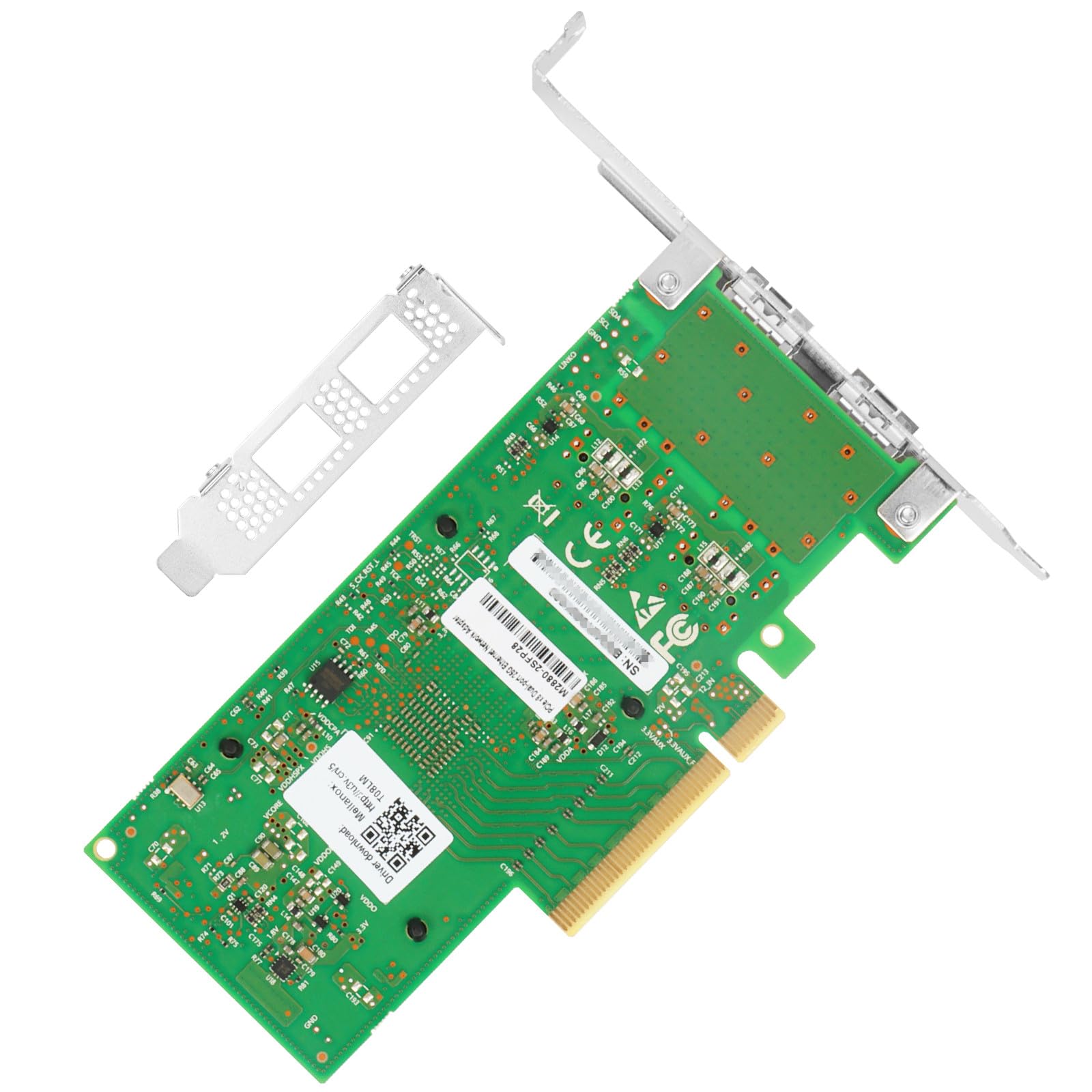 Vogzone 25Gbe Nic Card For Mellanox Mcx512A-Acat, Pcie 3.0 X8 25Gb Ethernet Nic With Mellanox Connectx-5 En Chipset, Dual Sfp28