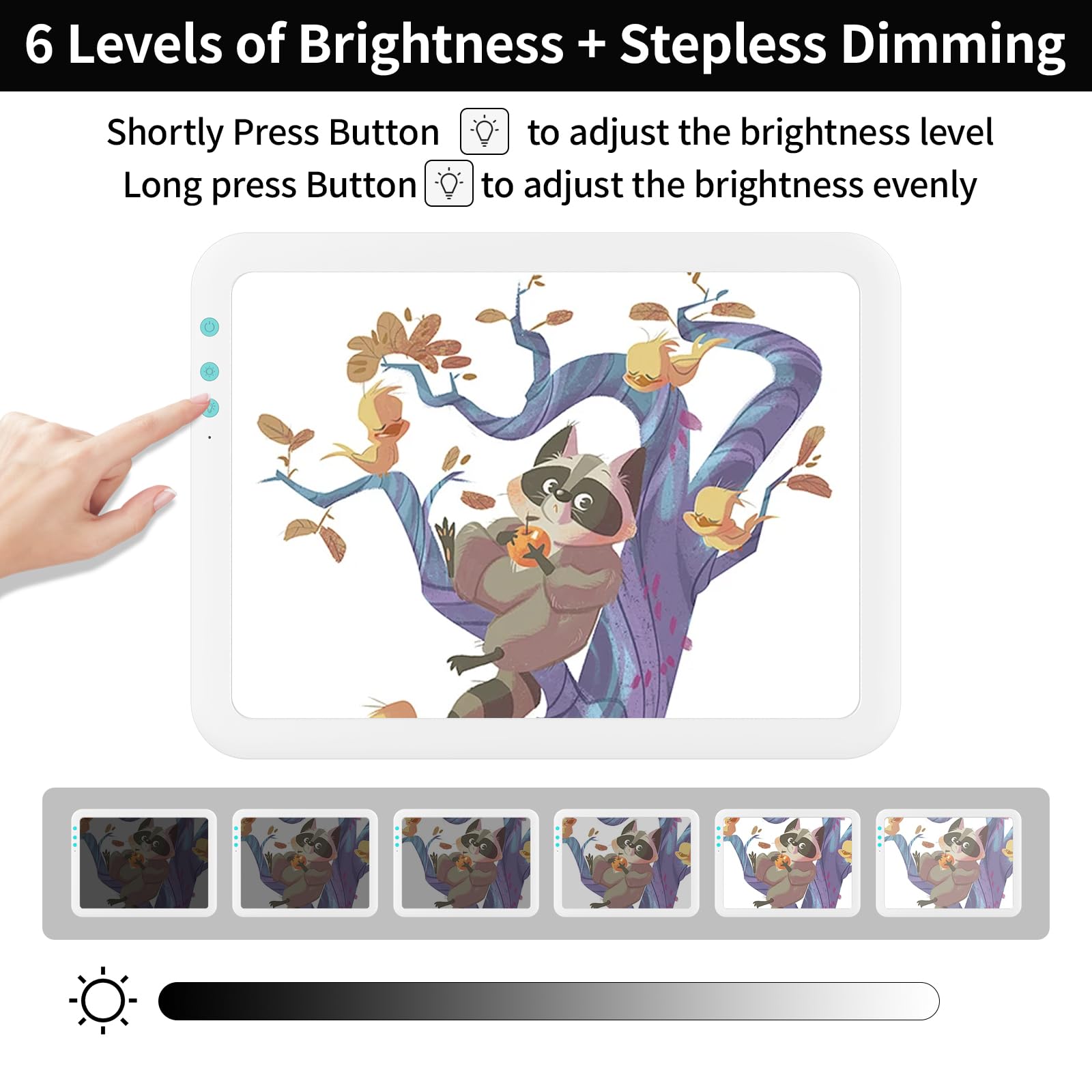 Toheto A4 Rechargeable Led Super Bright Light Pad With Carry Bag For Cricut Weeding Vinyl Tool, Portable Wireless 3500Mah Batter