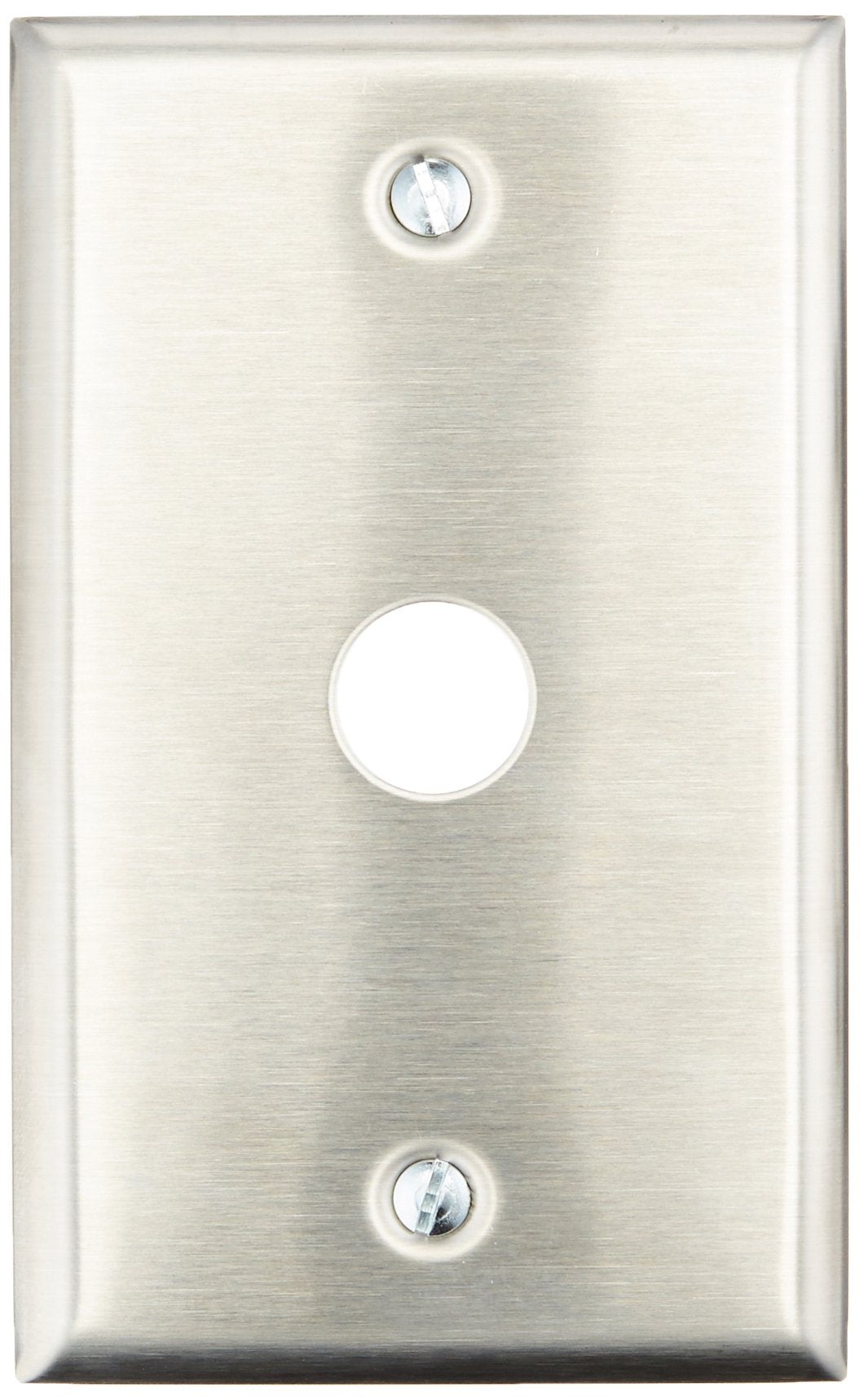Edwards Signaling 147 1 Push Button Mounting Plate, Siliver