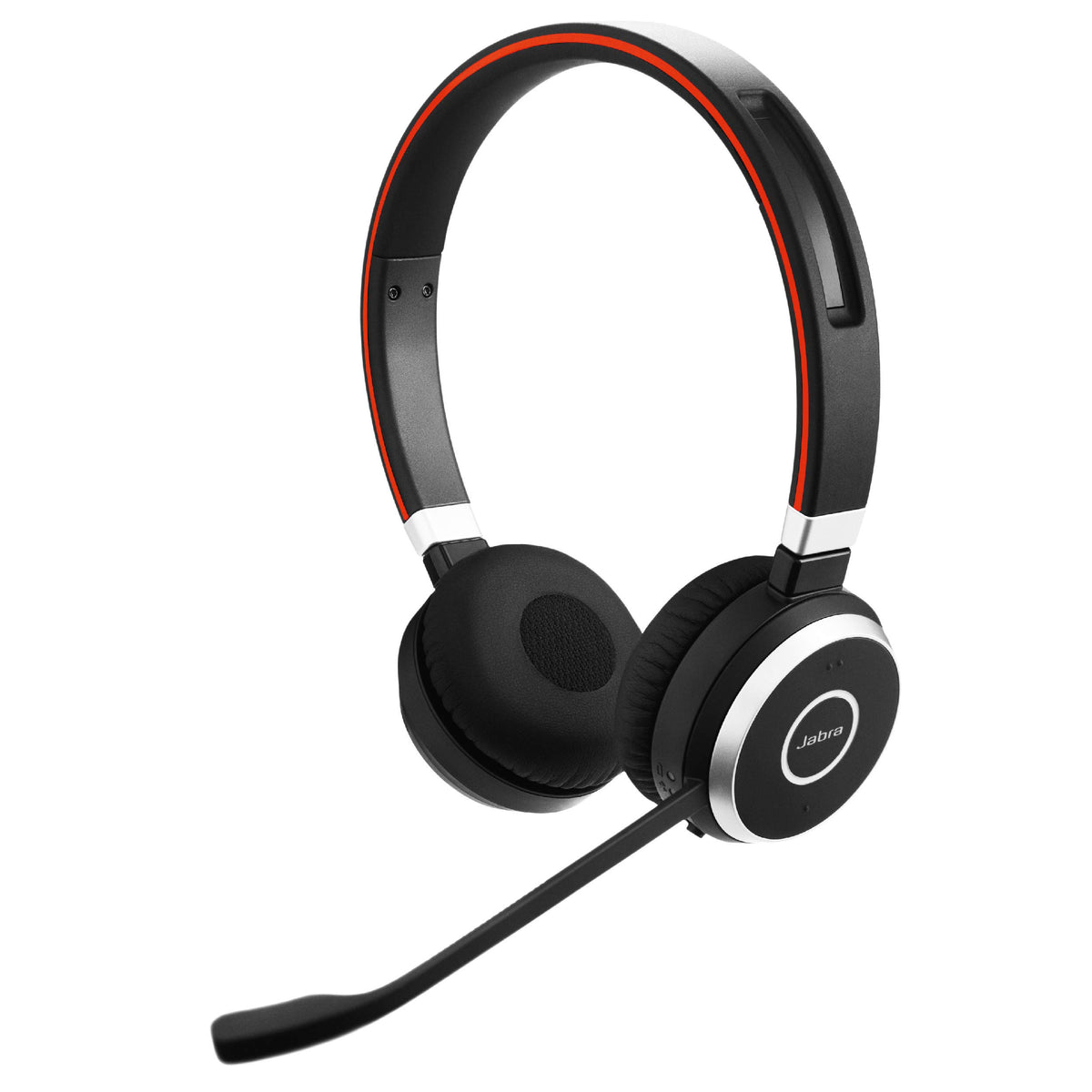 Jabra Evolve 65 Uc Stereo Wireless Bluetooth Headset / Music Headphones Includes Link 360 (U.S. Retail Packaging)
