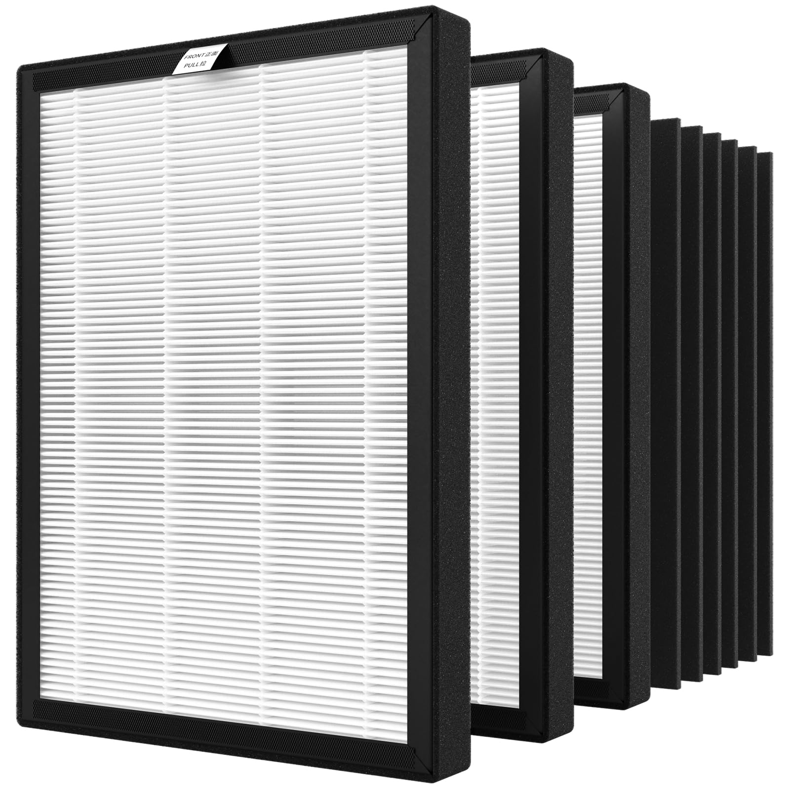 Prohepa 9000 Replacement Filter Sets For Veva Prohepa 9000 Air Puri Fier, Including 3 True Hepa Filters & 6 Carbon Filters