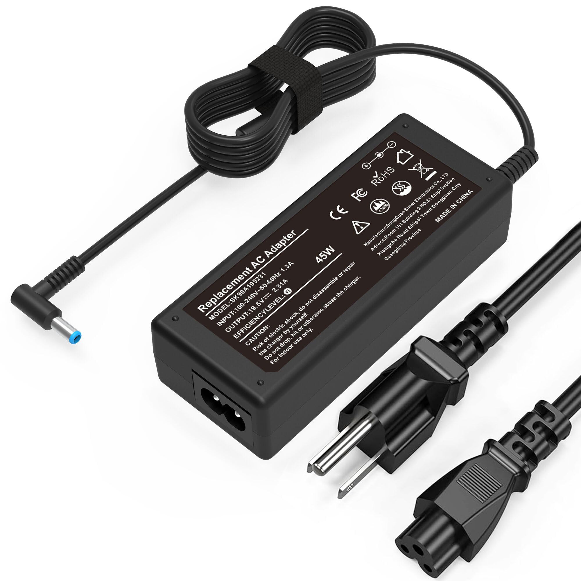 45W 19.5V 2.31A Ac Adapter Laptop Charger For Hp 741727 001 Tpn C125 Hstnn La40 Hstnn Da40 854054 002 Hstnn Ca40 740015 002 740015 003 740015 004, Hp 15 F387Wm 15 F272Wm 15 F233Wm 15 Ba009Dx 15 R132Wm