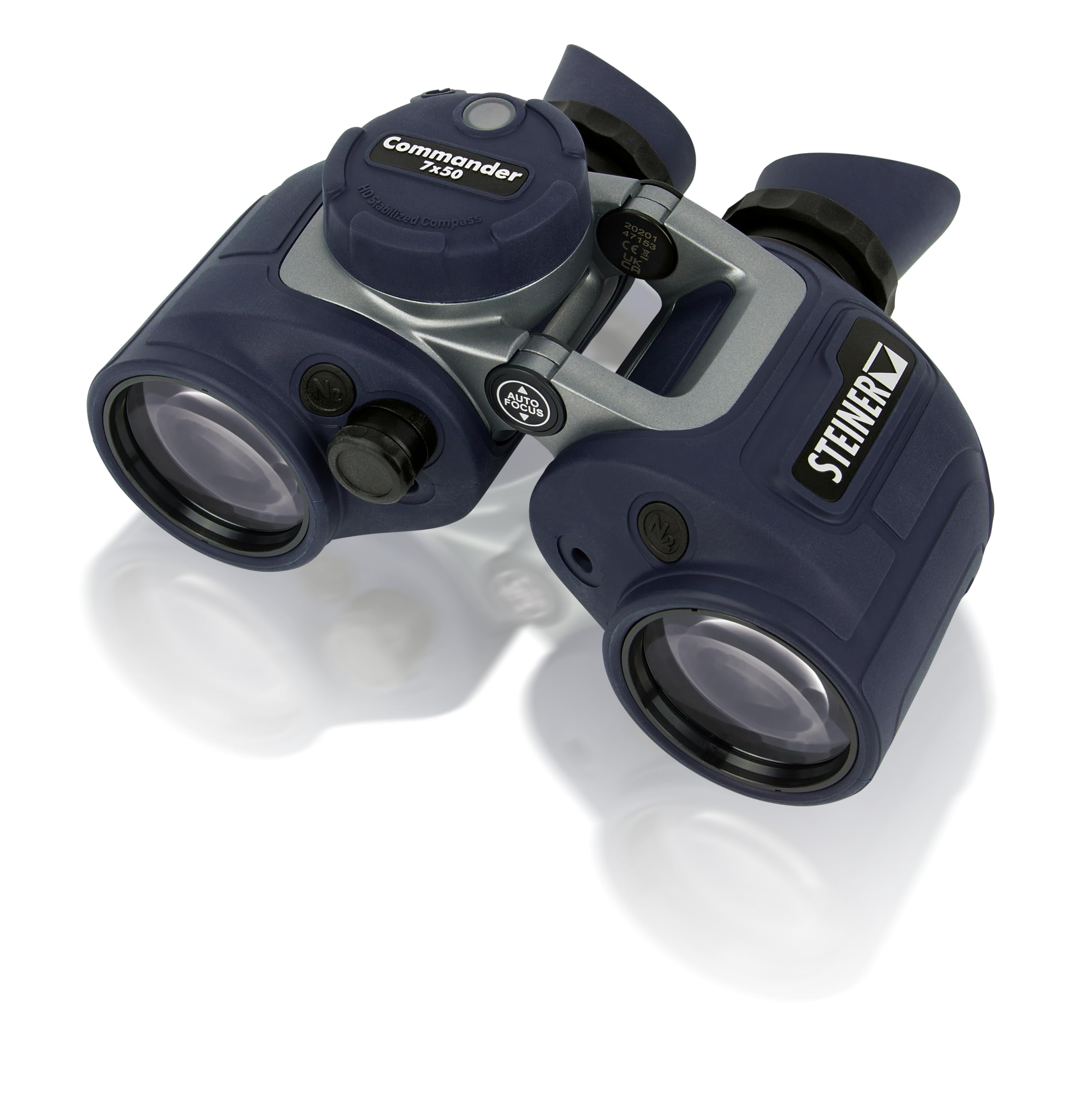 Steiner Optics Marine Commander 7X50 With Compass Professional Waterproof Binoculars, German Quality, Crystal Clear Images