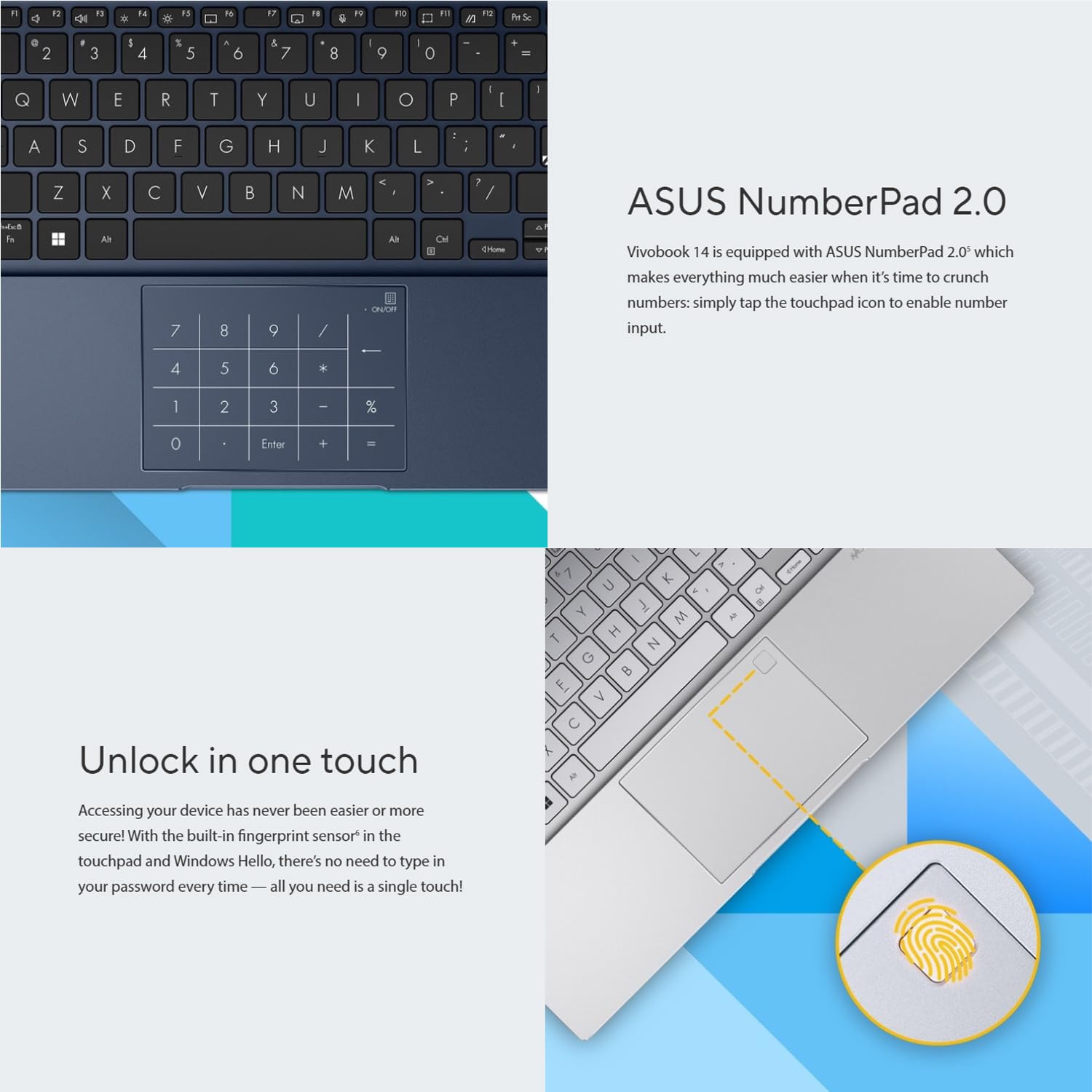 Asus Vivobook Laptop | 14'' Fhd (1920 X 1080) Display | 12Th Generation 6 Core Processor | 40Gb Ram | 1.5Tb Storage | Bluetooth