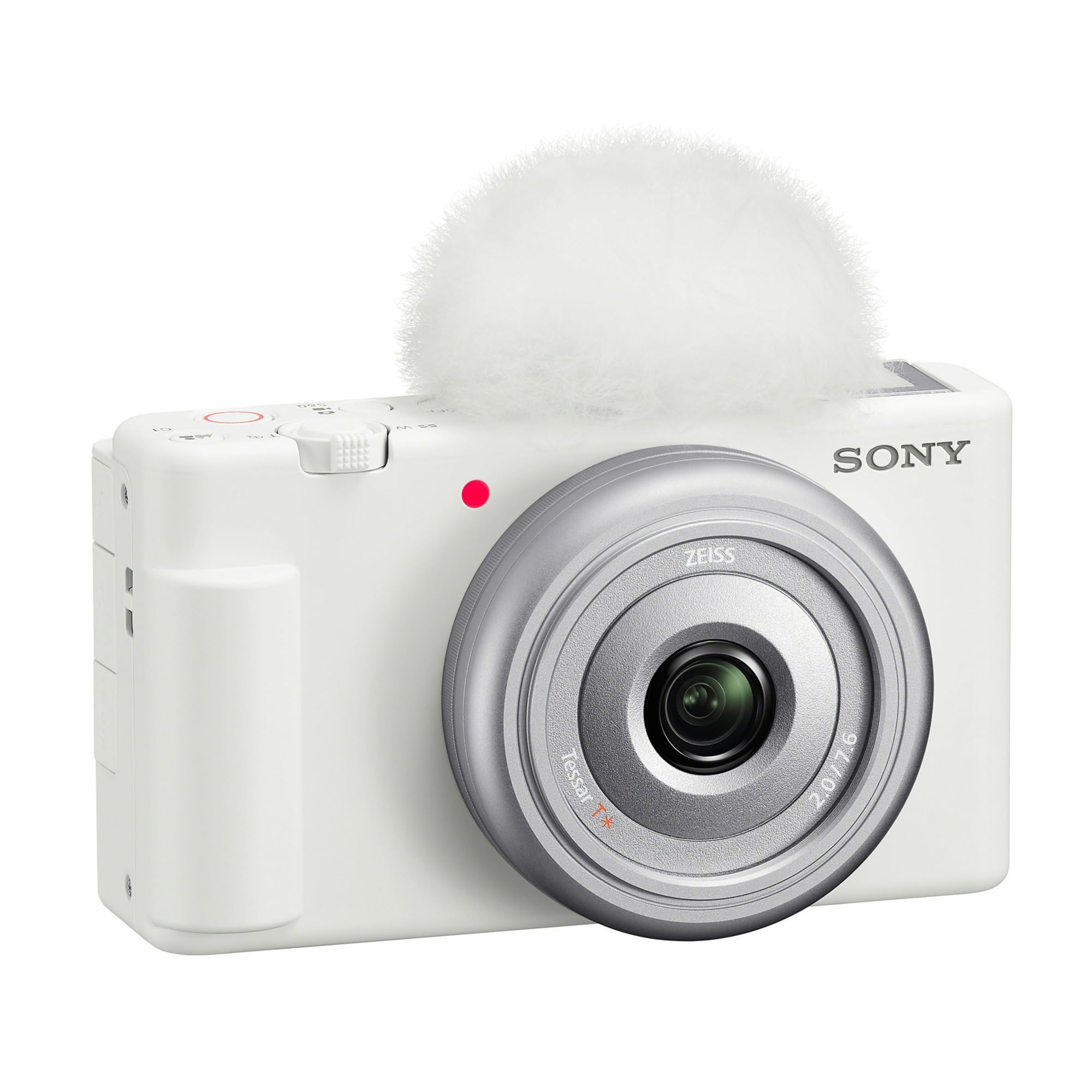 Sony ZV 1F Vlog Camera for Content Creators and Vloggers White