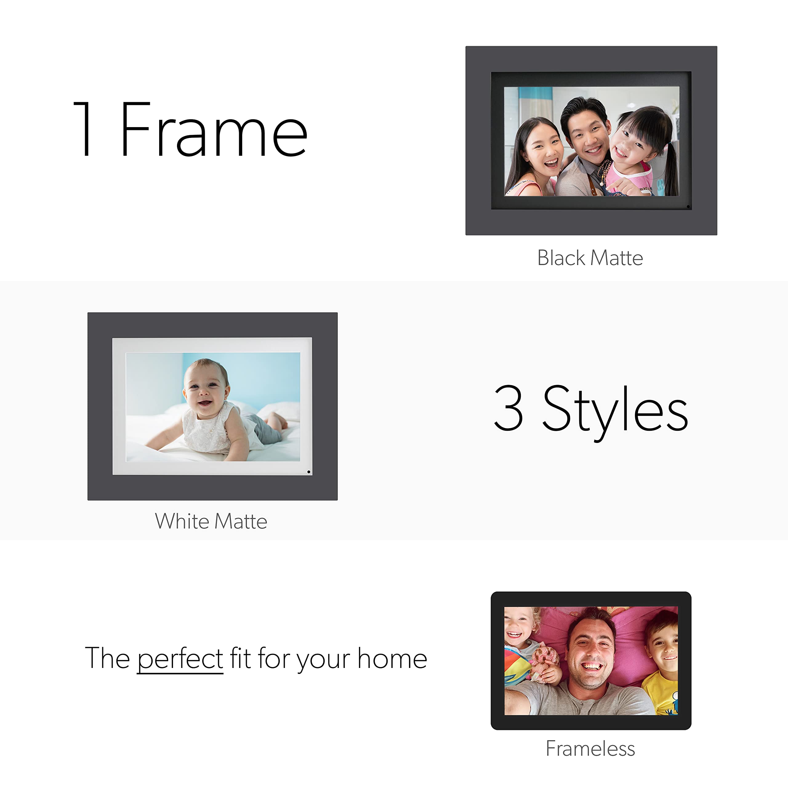 Simply Smart Home Photoshare 8    Wifi Digital Picture Frame, Send Pics From Phone To Frames, 8 Gb, Holds 5,000+ Photos, Hd Touc