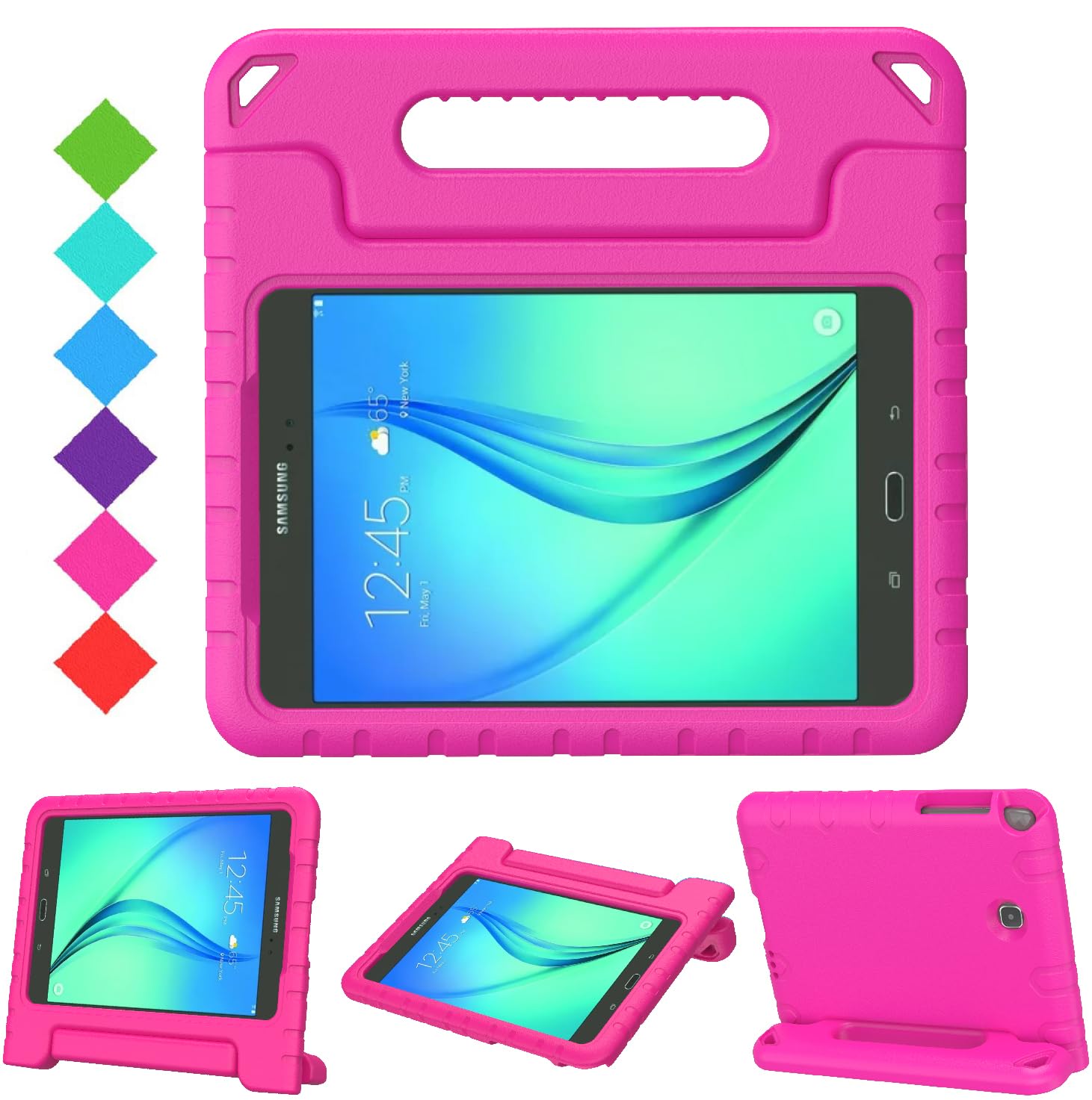 Bmouo Kids Case For Galaxy Tab A 8.0 (2015) Sm T350   Shockproof Light Weight Handle Stand Kids Case For Galaxy Tab A 8.0 Inch 2