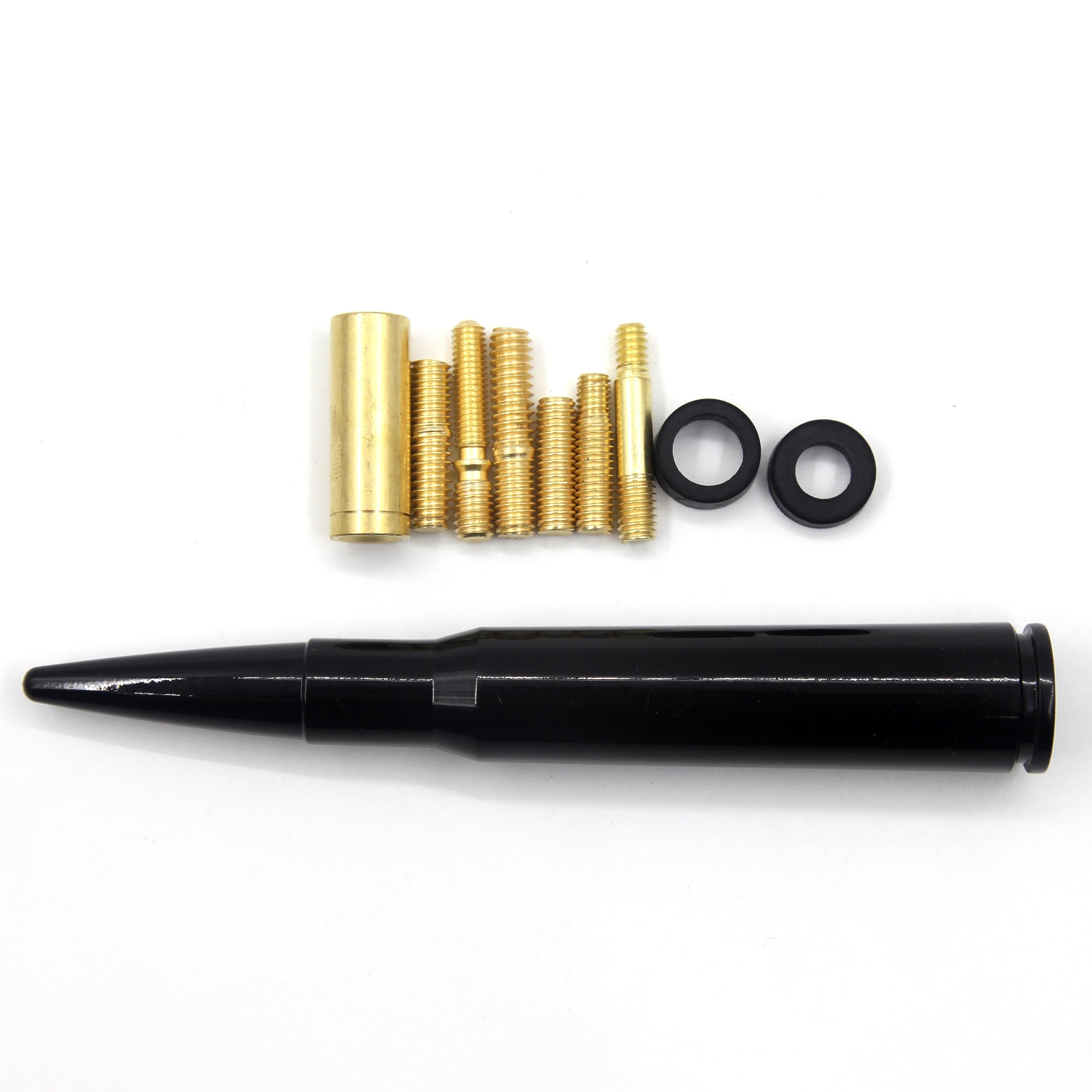 50 Cal Stubby Antenna Mast Fit For Car Track Antenna Delete Replacement, Ford F150 F250 F350 Ram 1500 2500 Gmc Denali Chevy Pick Up Upgrade Signal Models