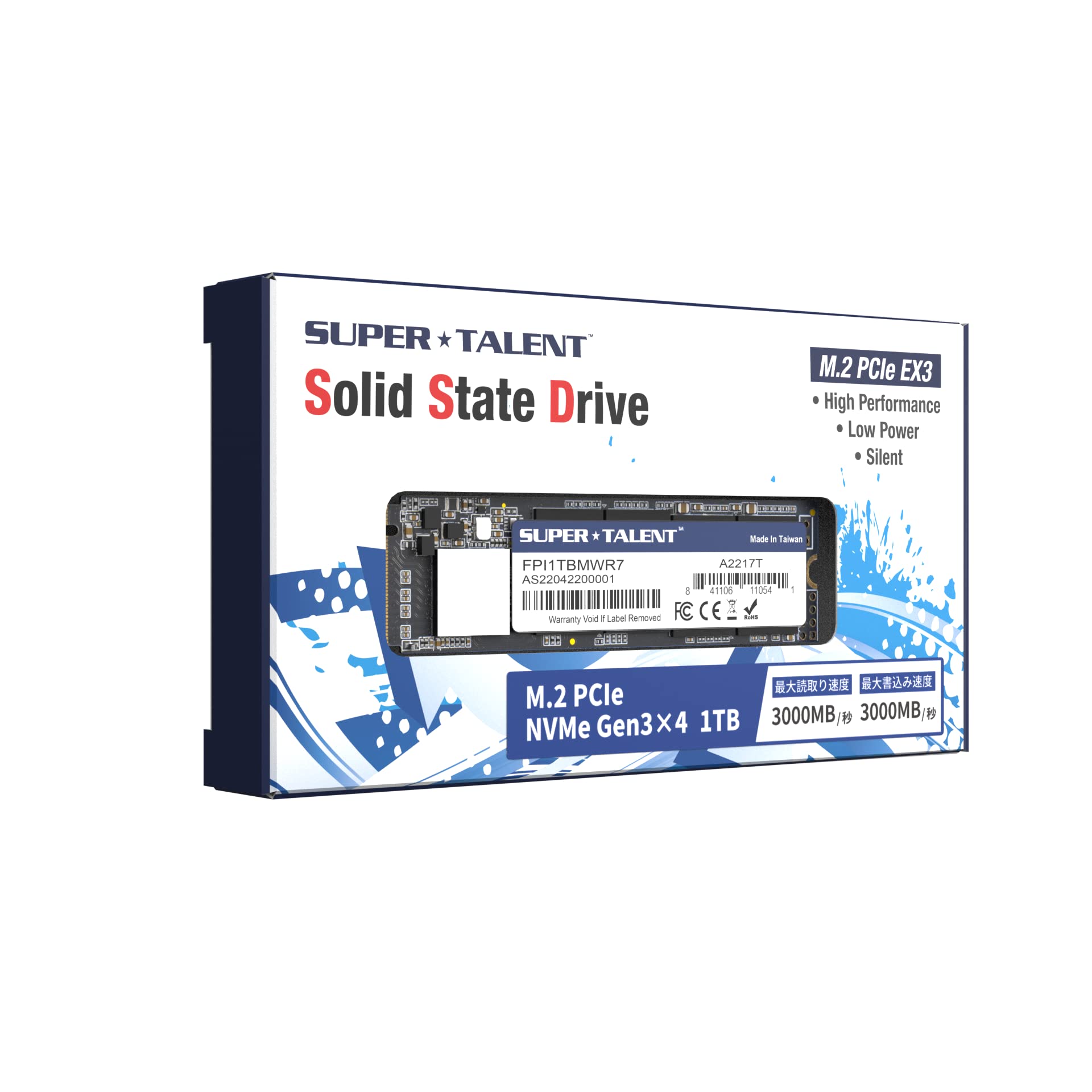 Super Talent Ex6 M2 1Tb Pci Express 30 X4 Nvme Solid State Drive (Tlc)