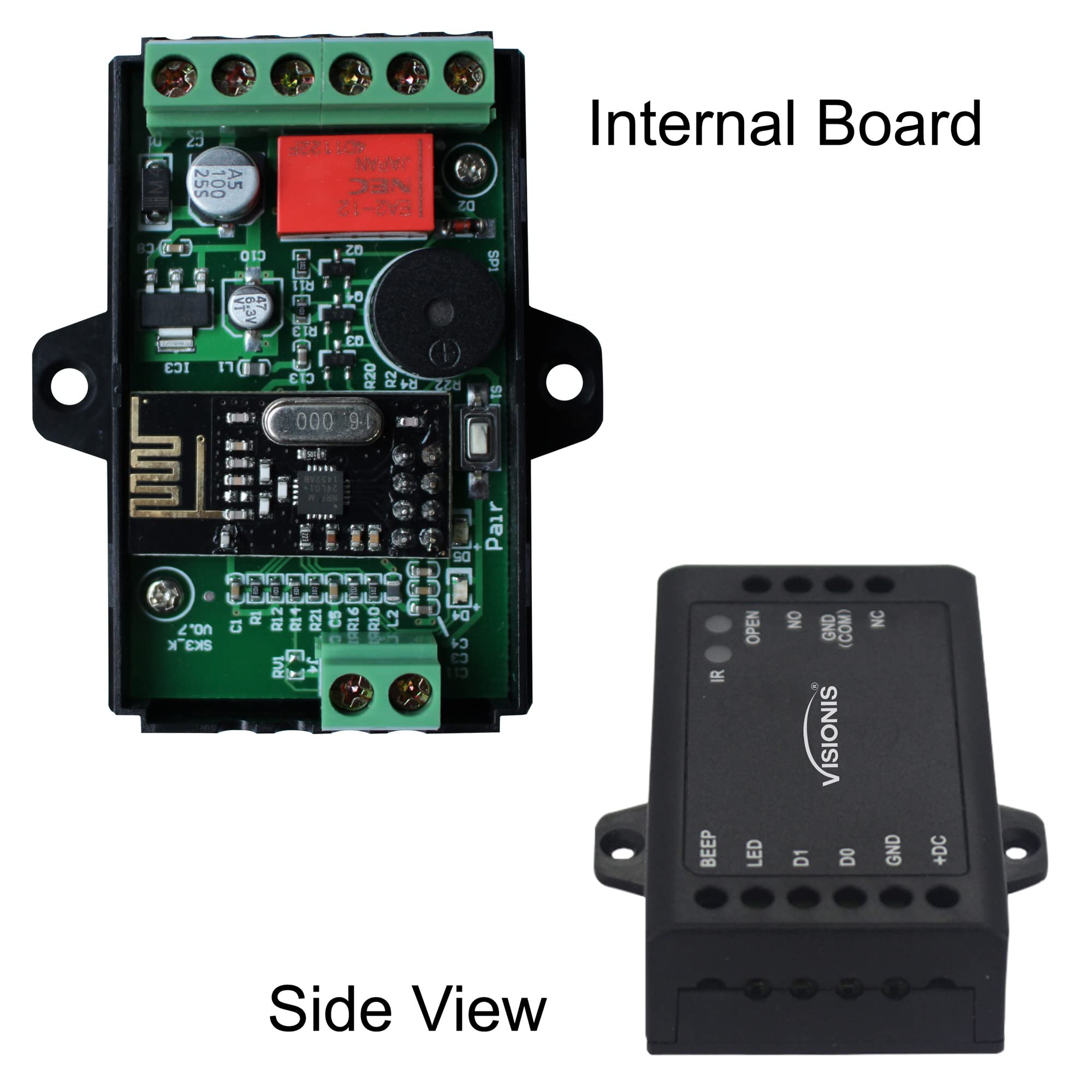 Visionis Fpc 5323 One Door Access Control In Swinging Door 300Lbs Maglock + Vis 3002 Indoor Use Only Keypad/Reader Standalone Wi