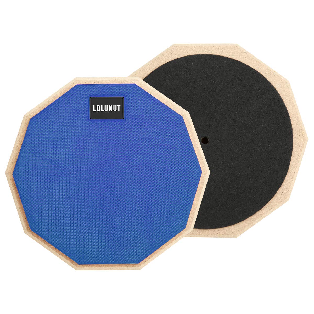 Lolunut 8 Inch Silent Drum Pad, Dumb Drum Beginner Rubber Practice Pad, With 5A Drum Sticks & Storage Bag