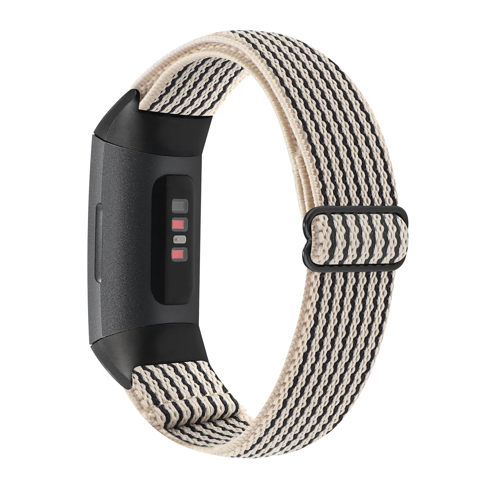 Yonworth Adjustable Elastic Nylon Watch Band Compatible With Fitbit Charge 4/Charge 3/Se Bands, Stretch Breathable Nylon Sport S