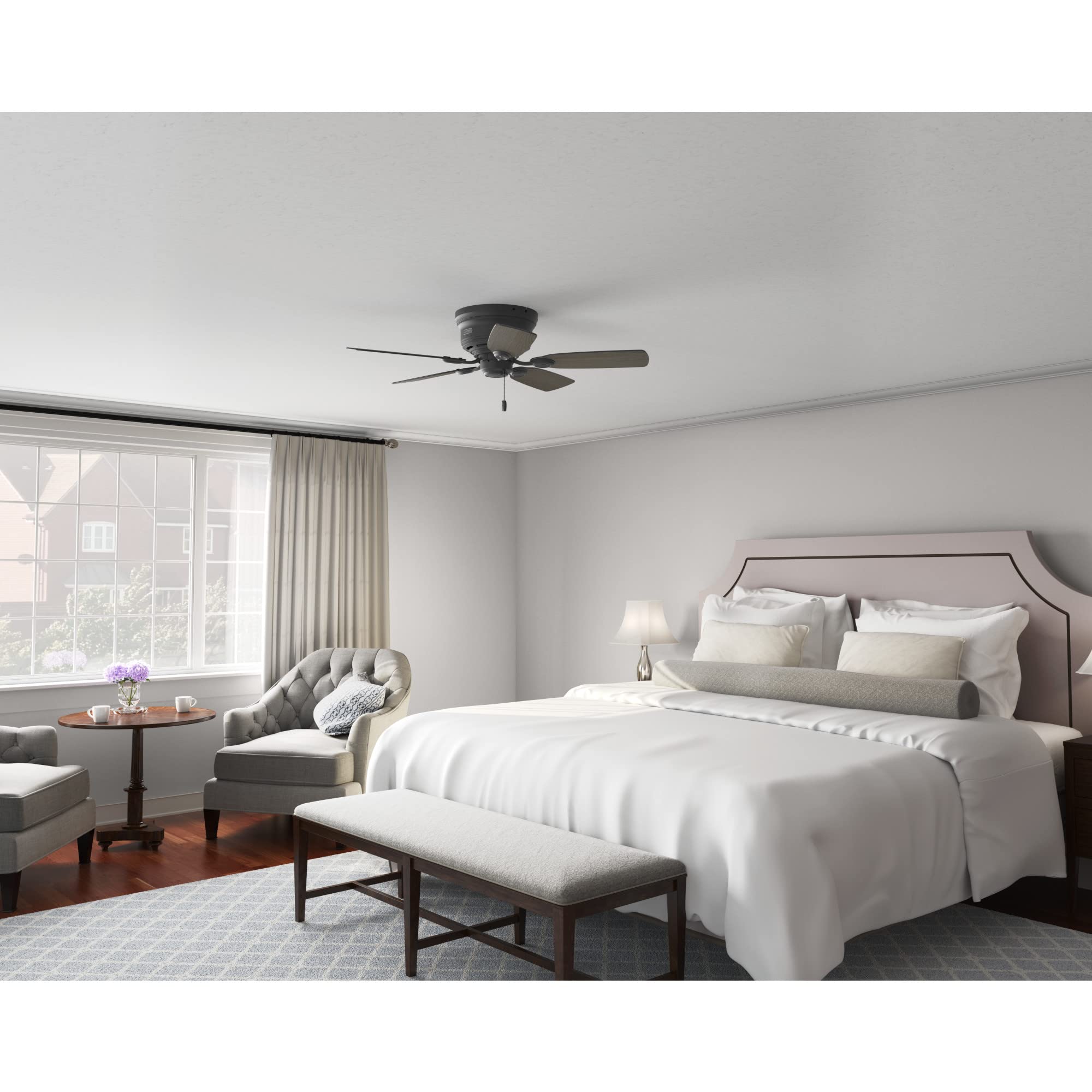 Hunter Fan Company 52392 Low Profile Ceiling Fan, Matte Black